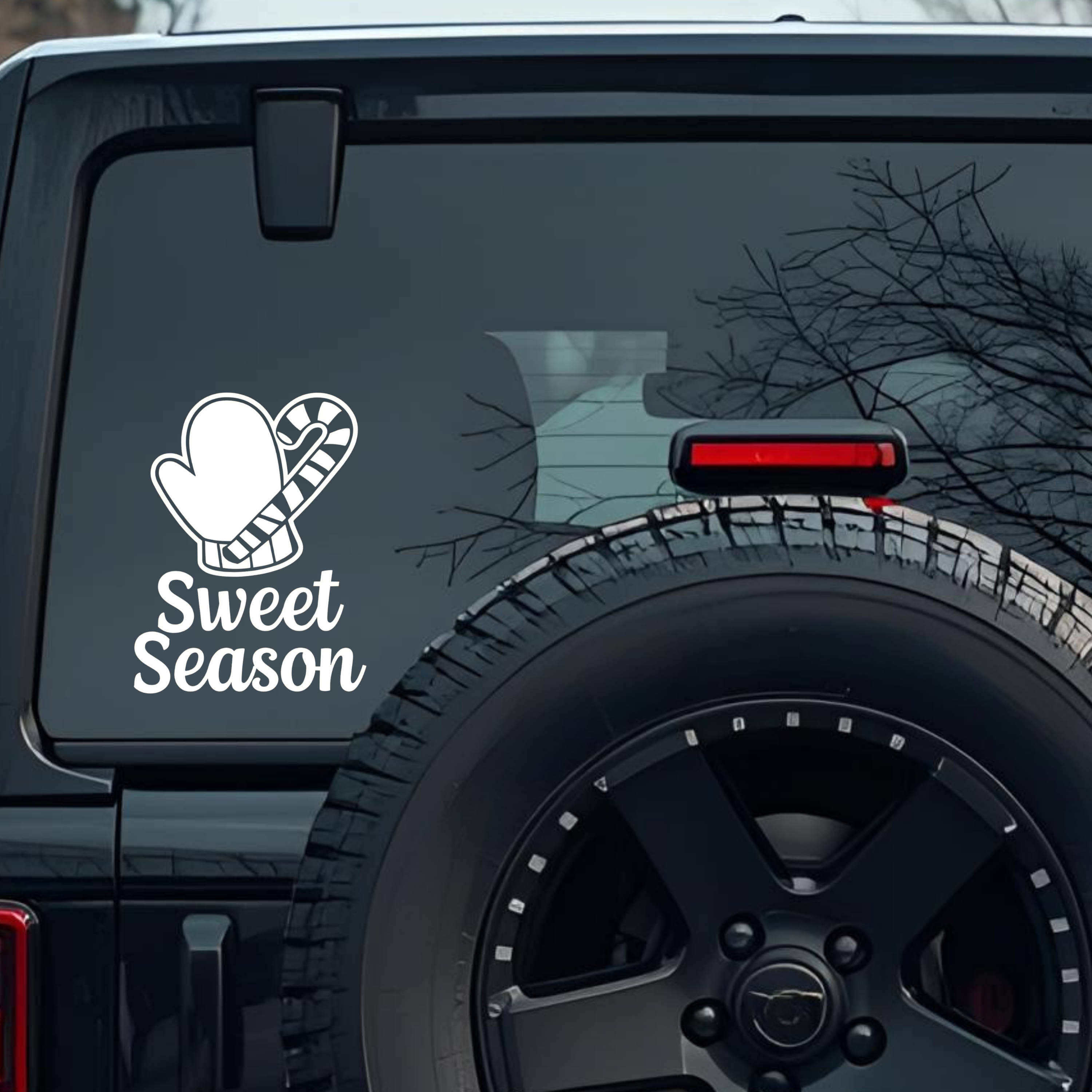 Sweet Season Large 6 inch Premium Decal Sticker For Car Bumper Window Rear Windshield Stickers, Warn