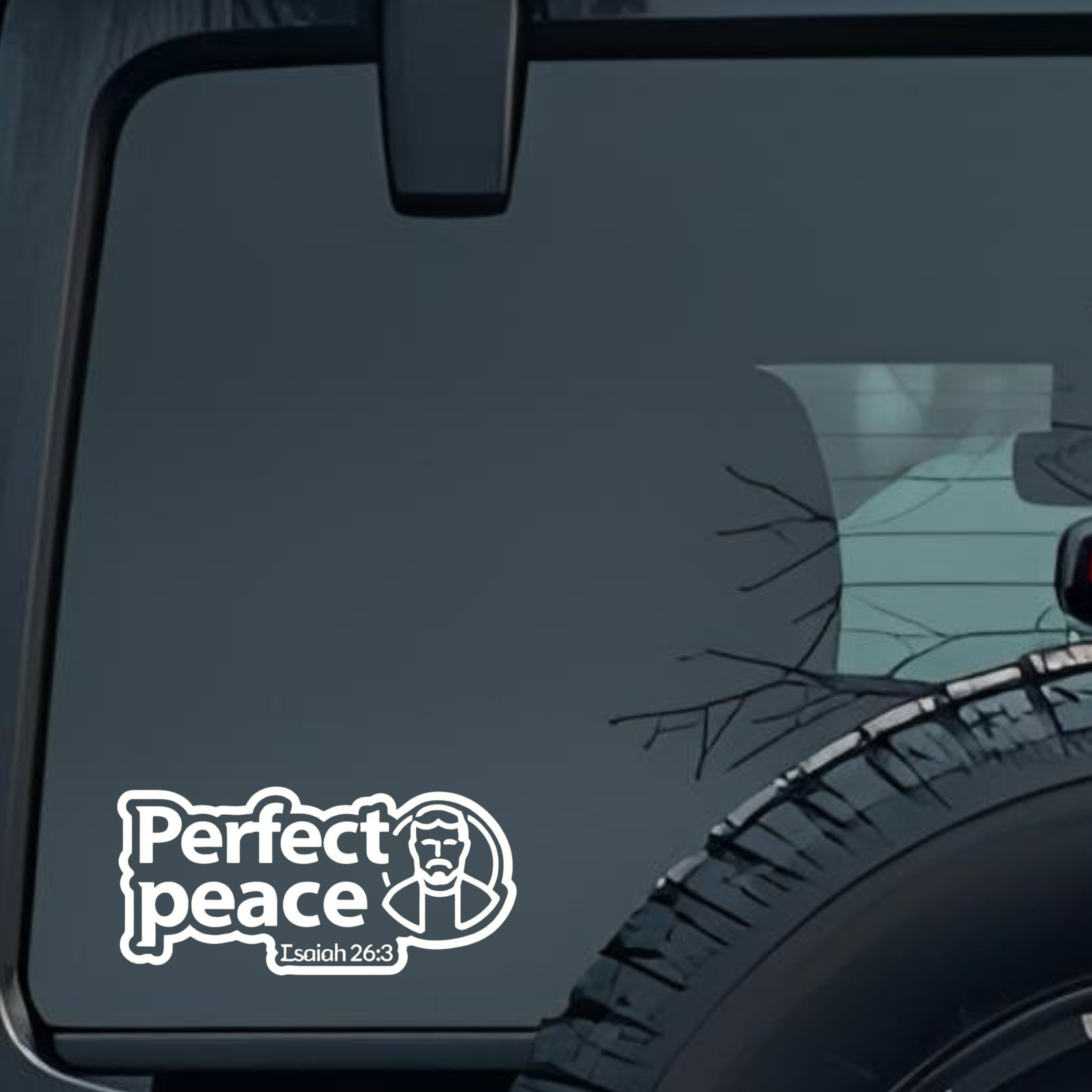 Perfect Peace Large 6 inch Premium Decal Sticker For Car Bumper Window Rear Windshield Stickers, War