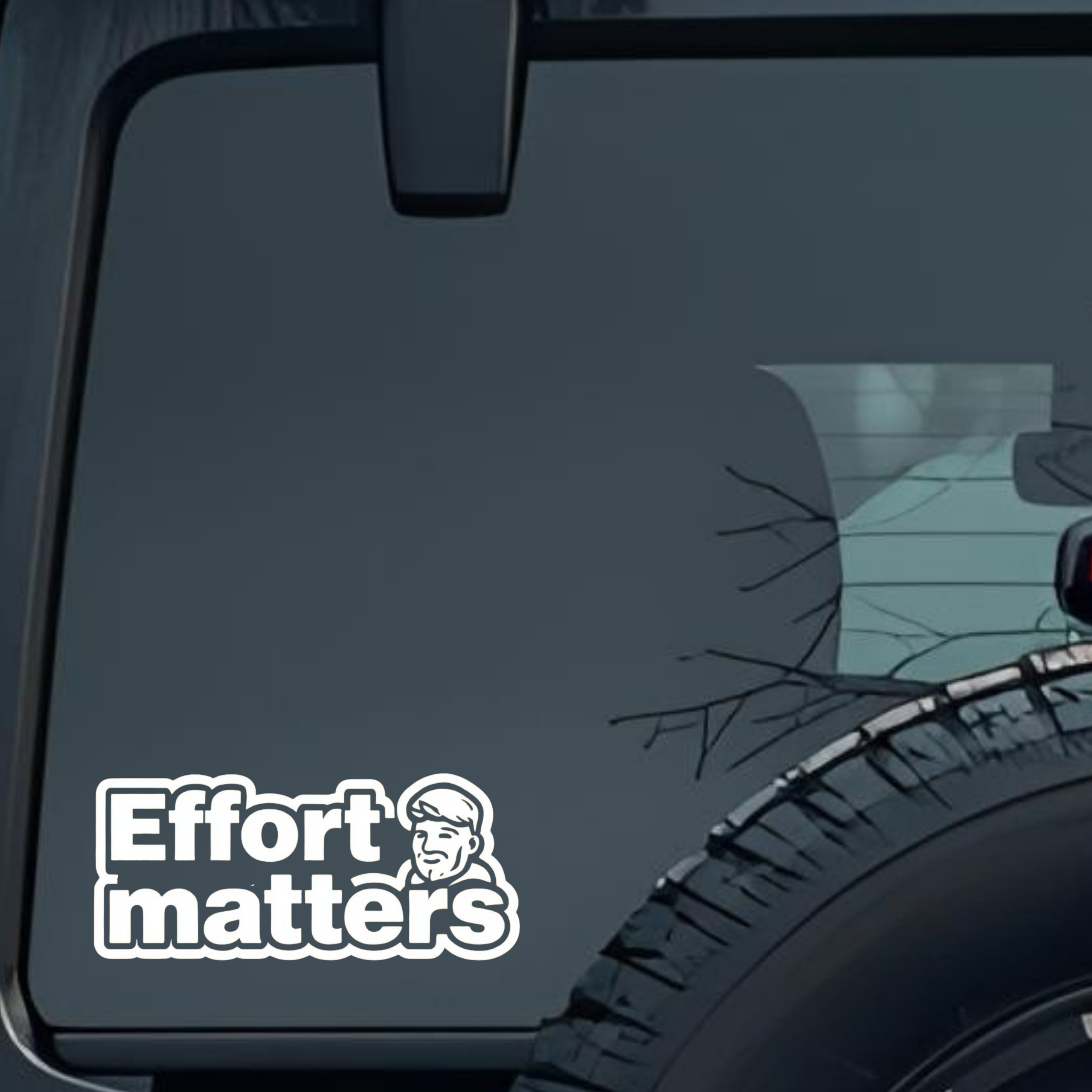 Effort Matters Large 6 inch Premium Decal Sticker For Car Bumper Window Rear Windshield Stickers, Wa
