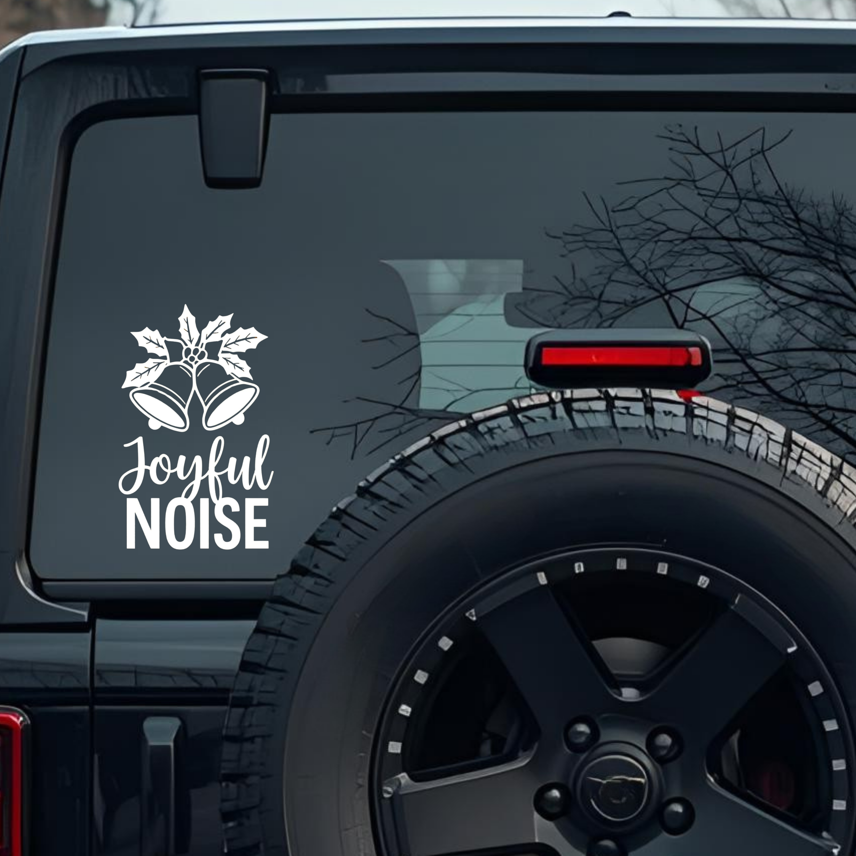 Joyful Noise Large 6 inch Premium Decal Sticker For Car Bumper Window Rear Windshield Stickers, Warn