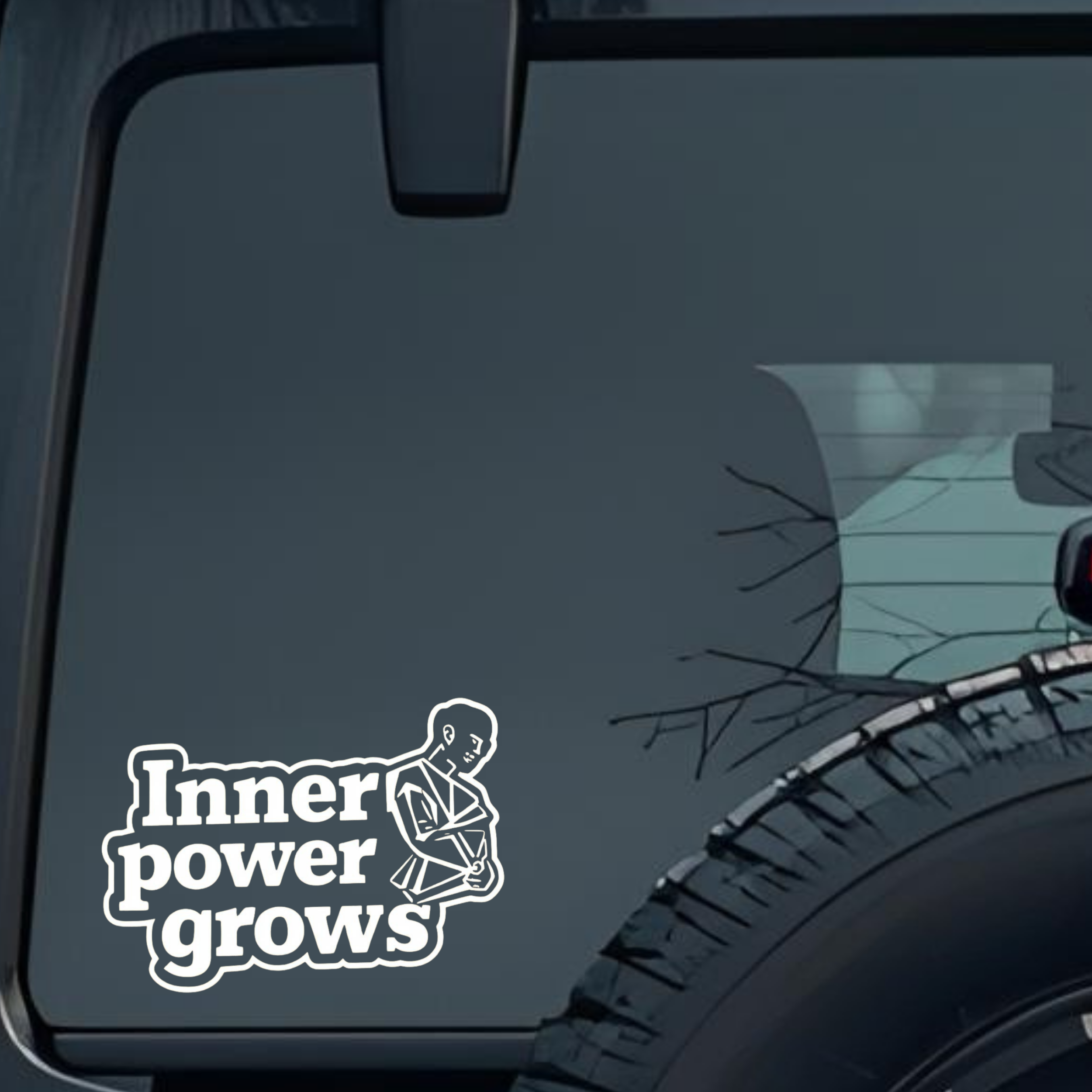 Inner Power Grows Large 6 inch Premium Decal Sticker For Car Bumper Window Rear Windshield Stickers,