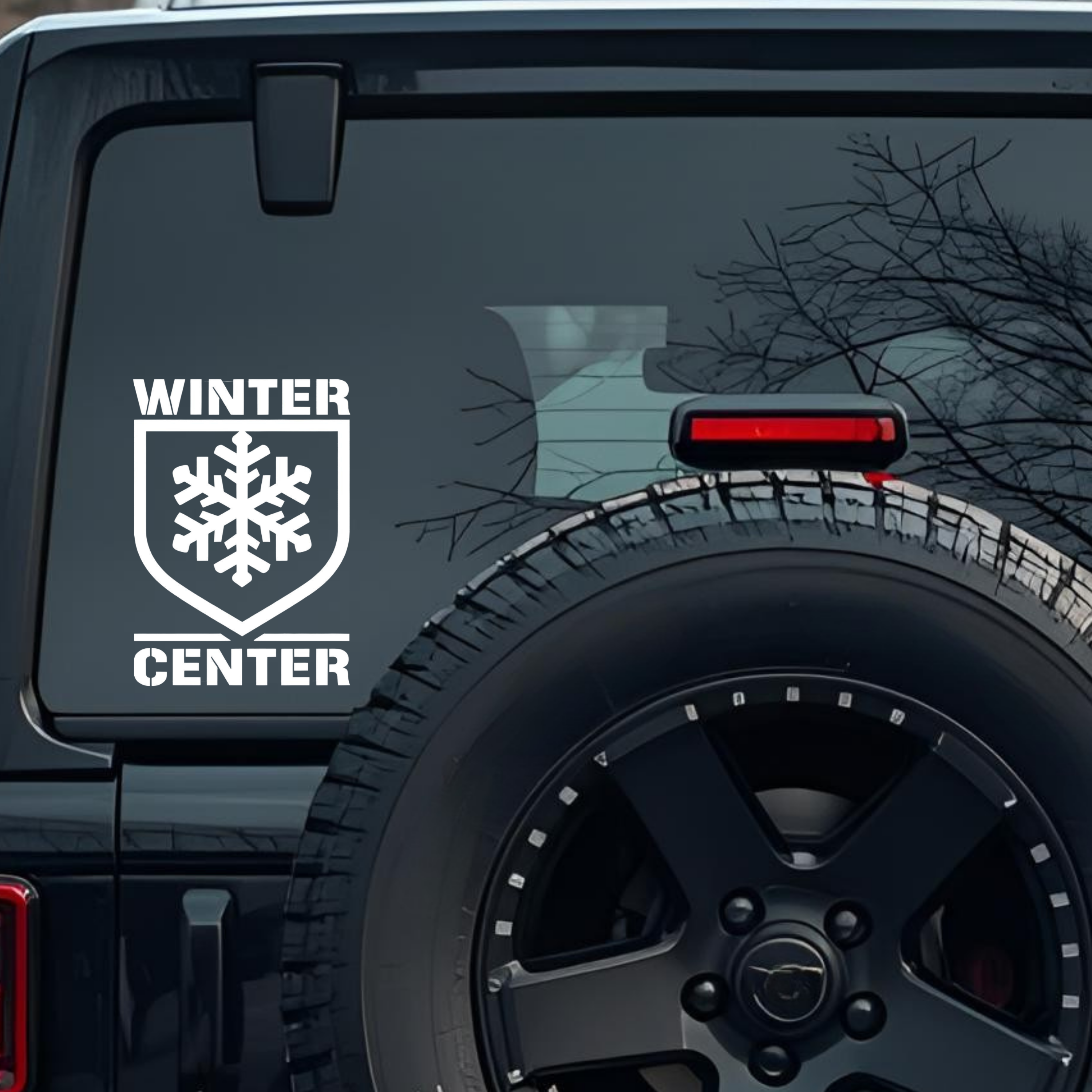 Winter Center Large 6 inch Premium Decal Sticker For Car Bumper Window Rear Windshield Stickers, War