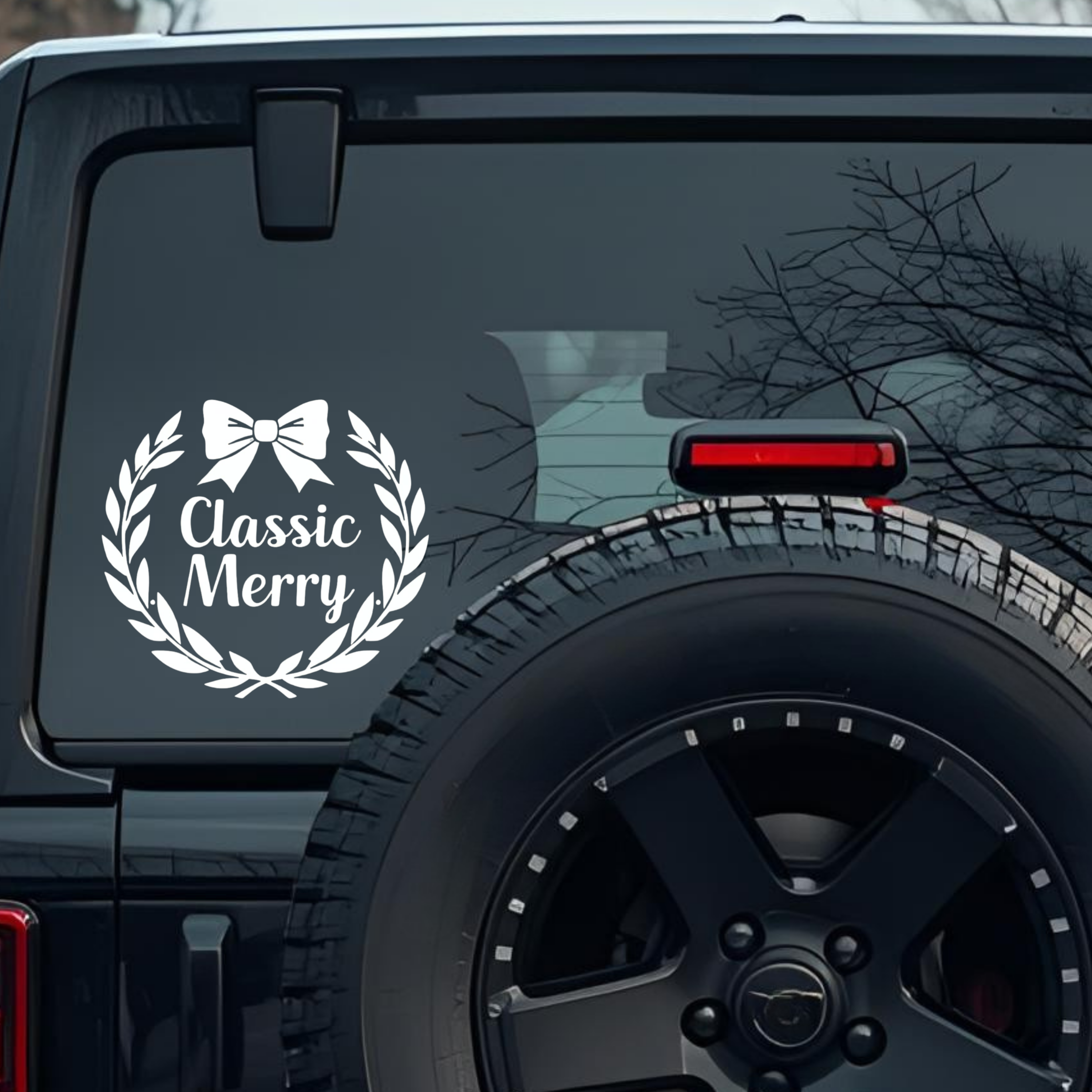 Classic Merry Design Large 6 inch Premium Decal Sticker For Car Bumper Window Rear Windshield Sticke