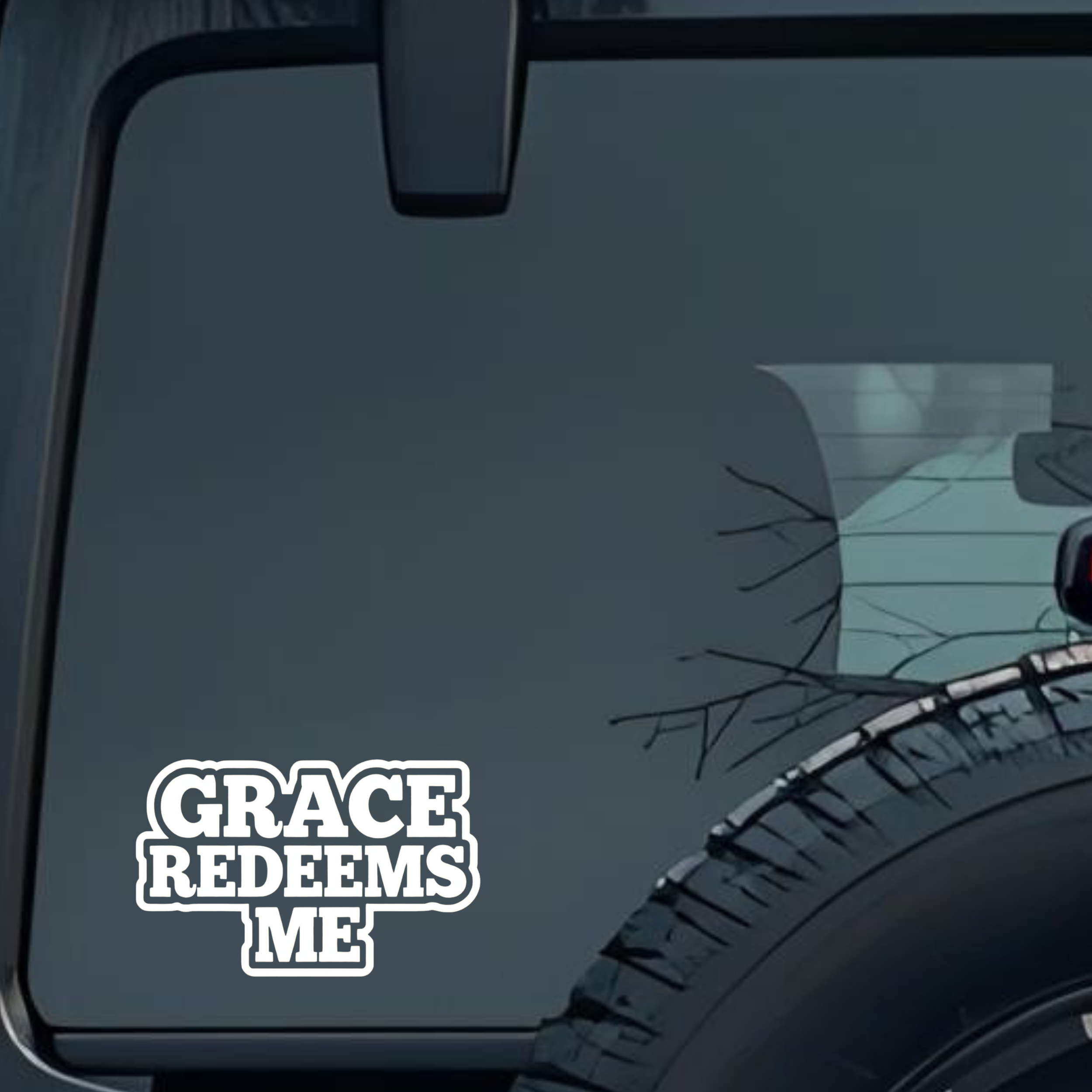 Grace Rredeems Me Large 6 inch Premium Decal Sticker For Car Bumper Window Rear Windshield Stickers,