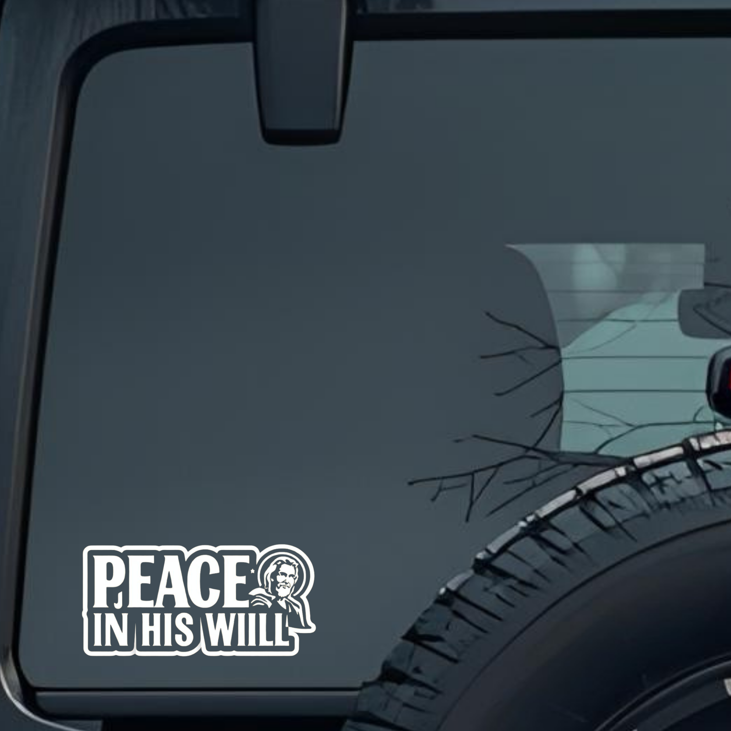 Peace Is the Wiill Large 6 inch Premium Decal Sticker For Car Bumper Window Rear Windshield Stickers