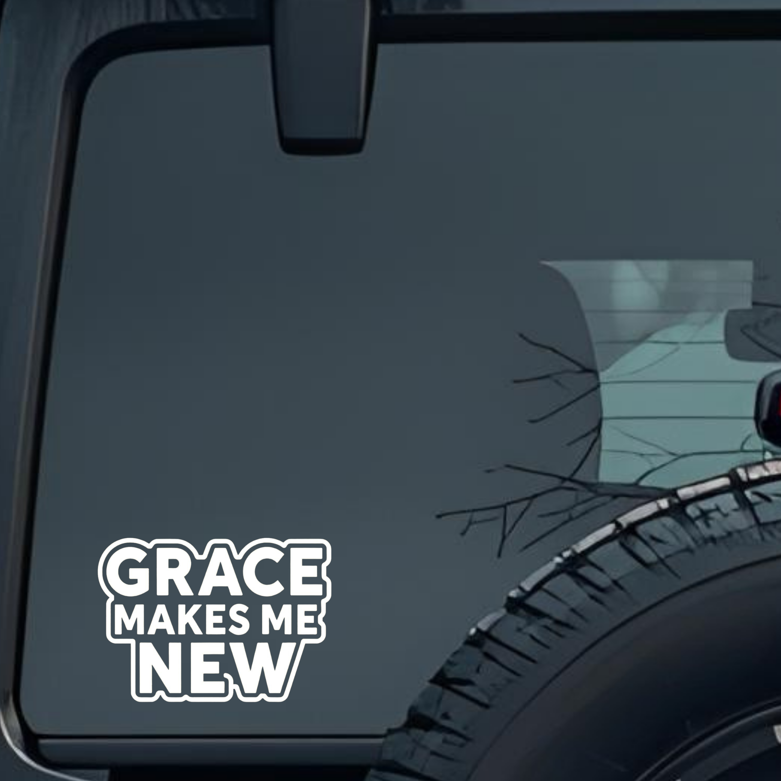 Grace Makes Me New Large 6 inch Premium Decal Sticker For Car Bumper Window Rear Windshield Stickers