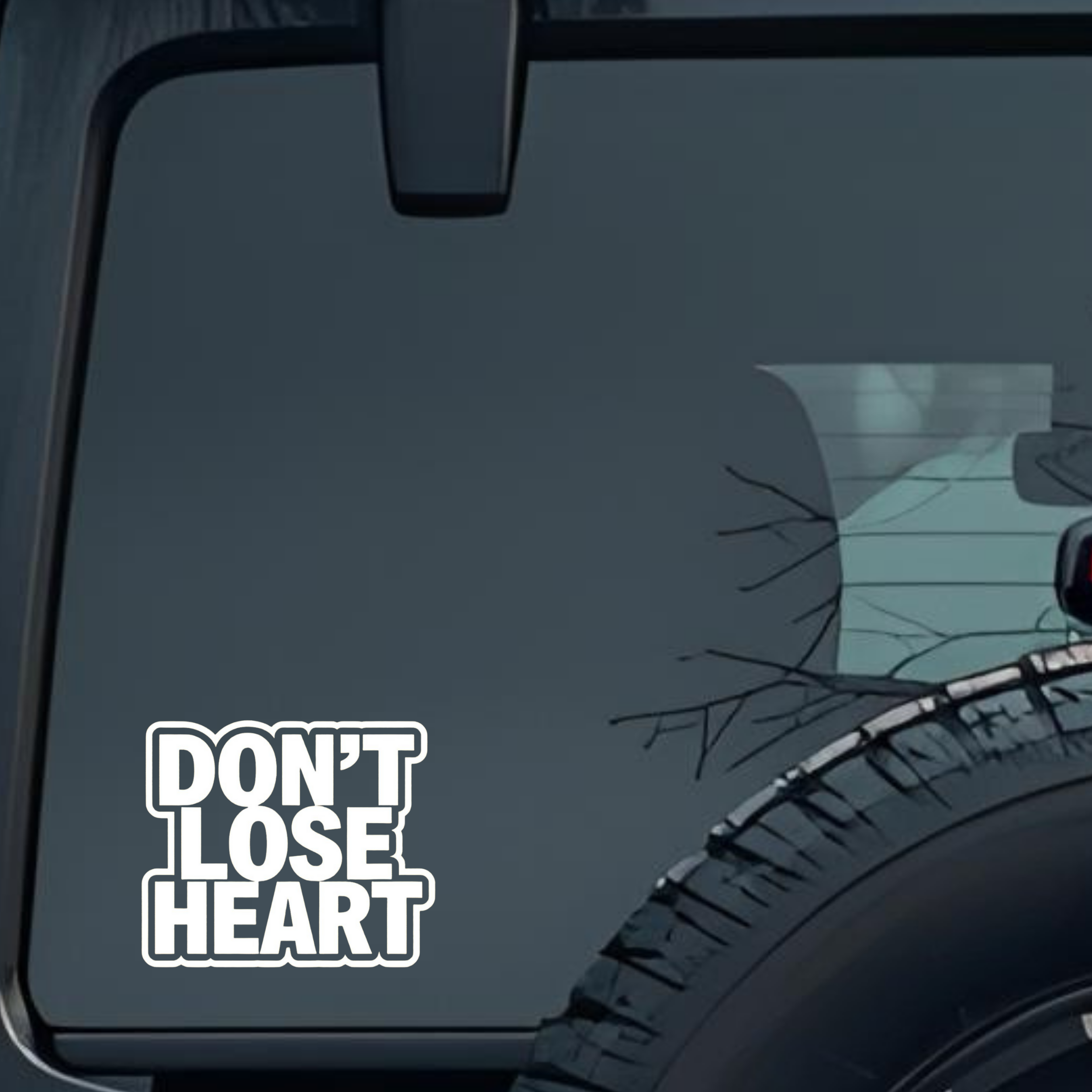 Don't Lose Heart Large 6 inch Premium Decal Sticker For Car Bumper Window Rear Windshield Stickers, 