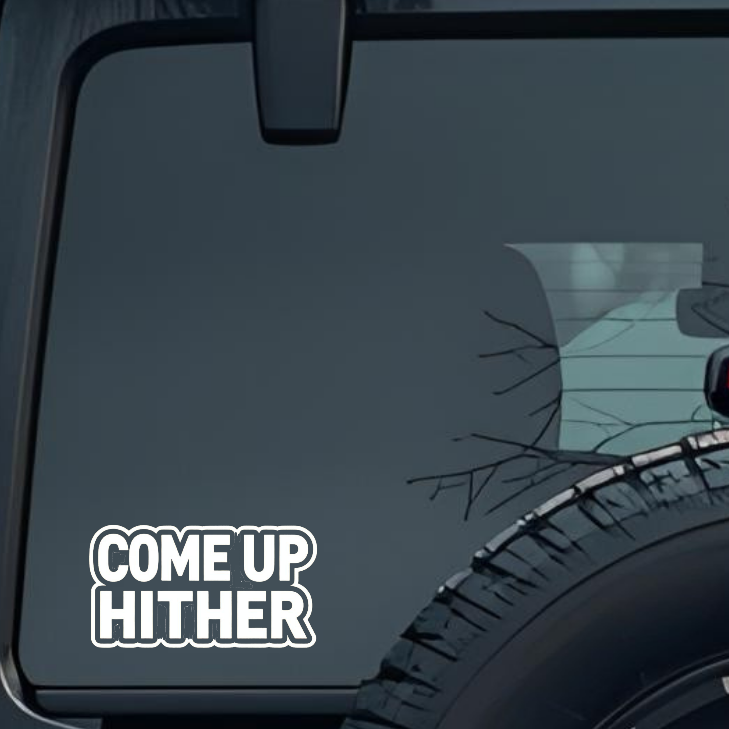 Come Up Hither Large 6 inch Premium Decal Sticker For Car Bumper Window Rear Windshield Stickers, Wa
