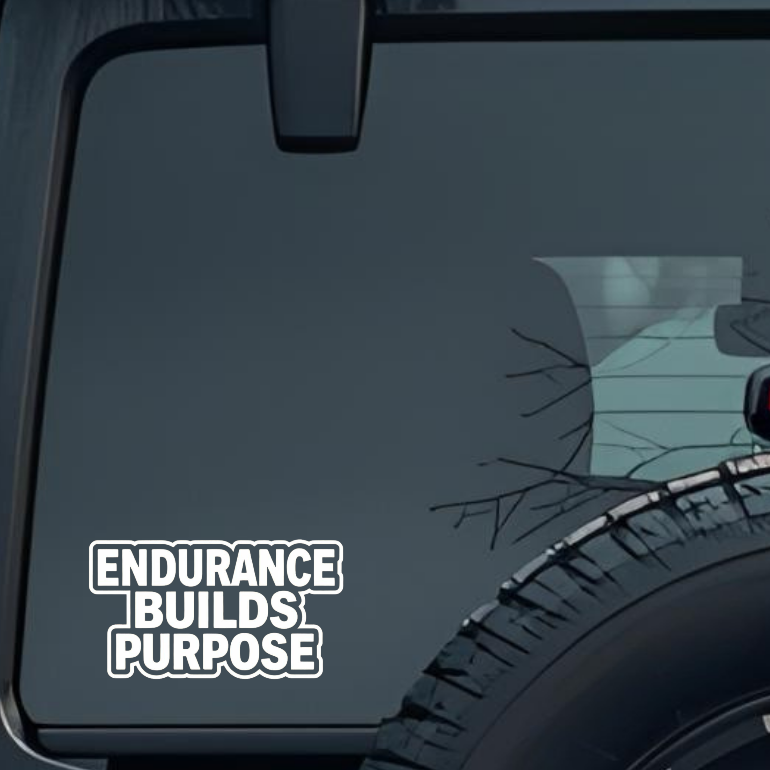 Endurance Builds Purpose Large 6 inch Premium Decal Sticker For Car Bumper Window Rear Windshield St