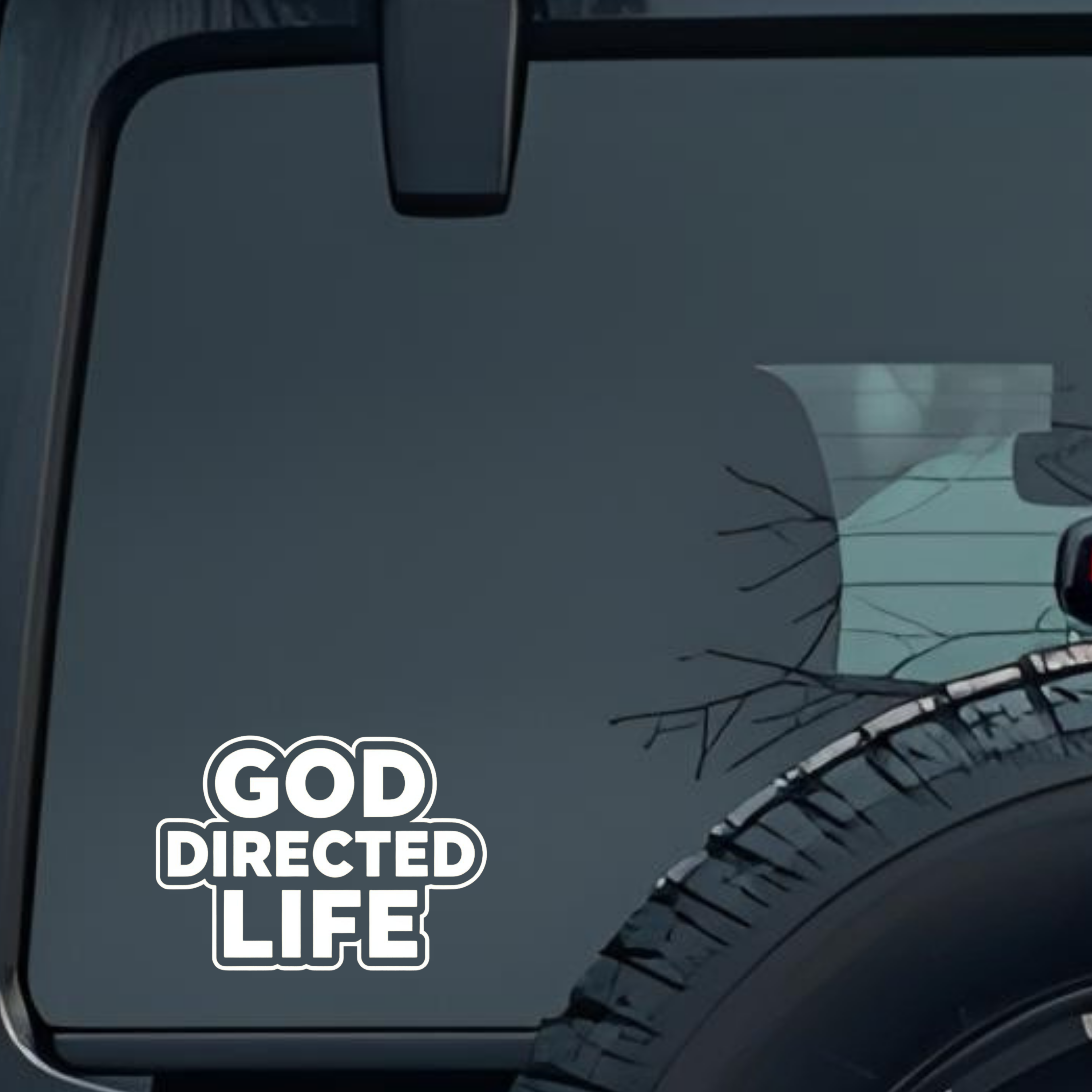 God Directed Life Large 6 inch Premium Decal Sticker For Car Bumper Window Rear Windshield Stickers,