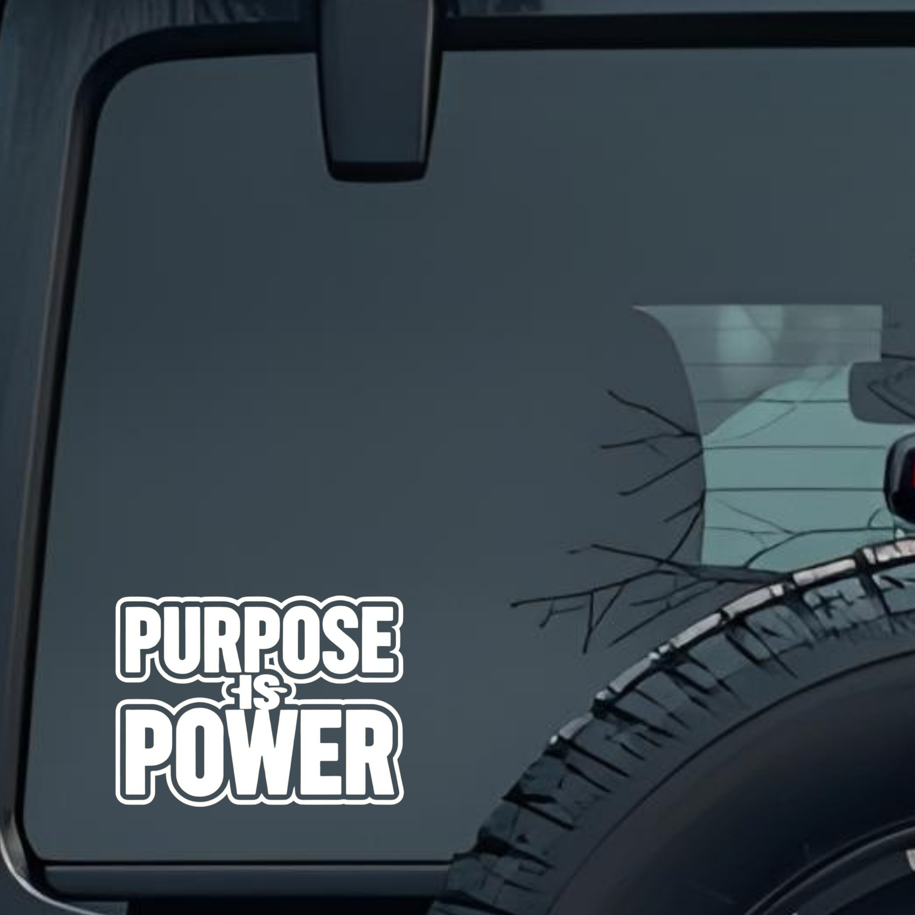 Purpose Is Power Large 6 inch Premium Decal Sticker For Car Bumper Window Rear Windshield Stickers, 
