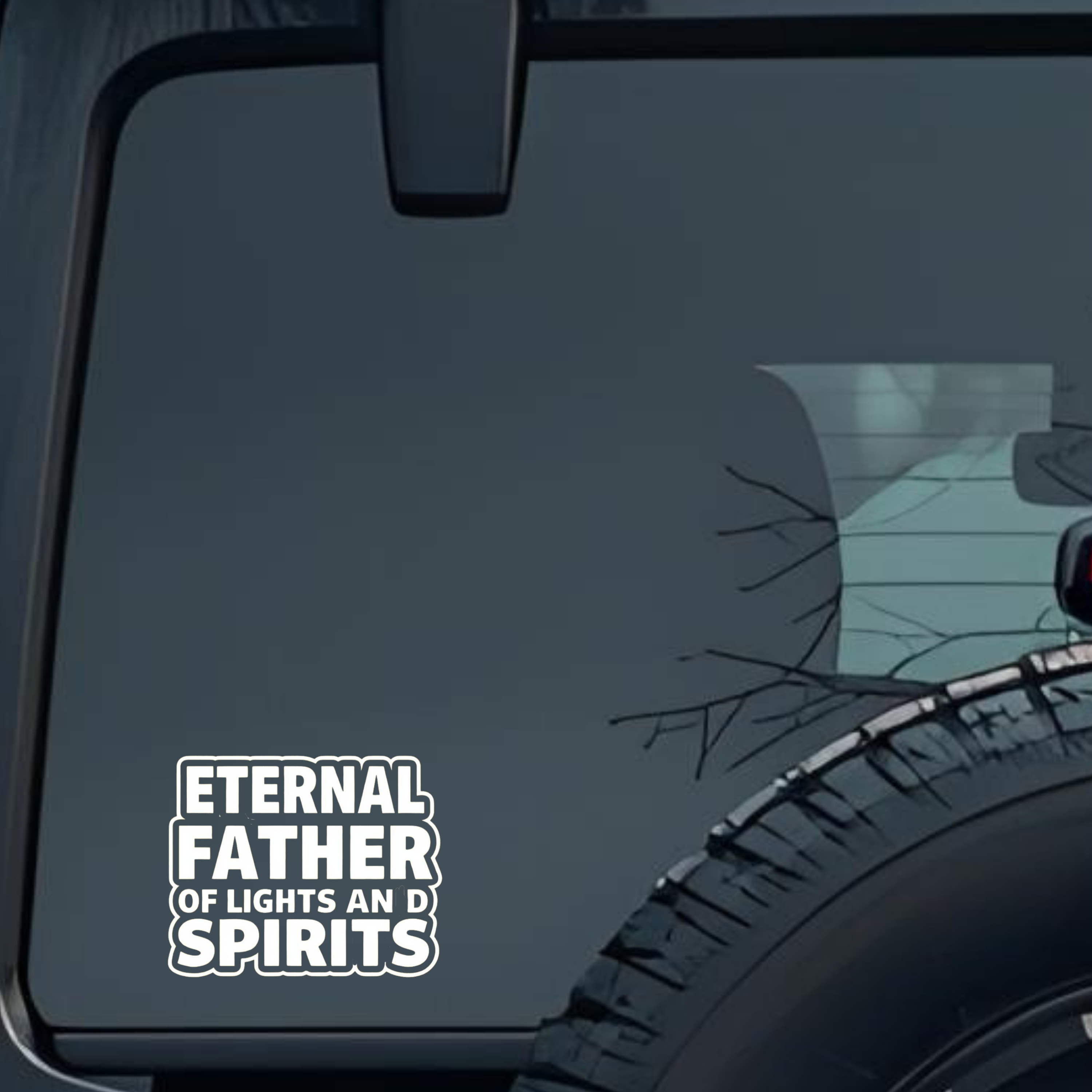 Eternal Father of Lights and Spirits Large 6 inch Premium Decal Sticker For Car Bumper Window Rear W