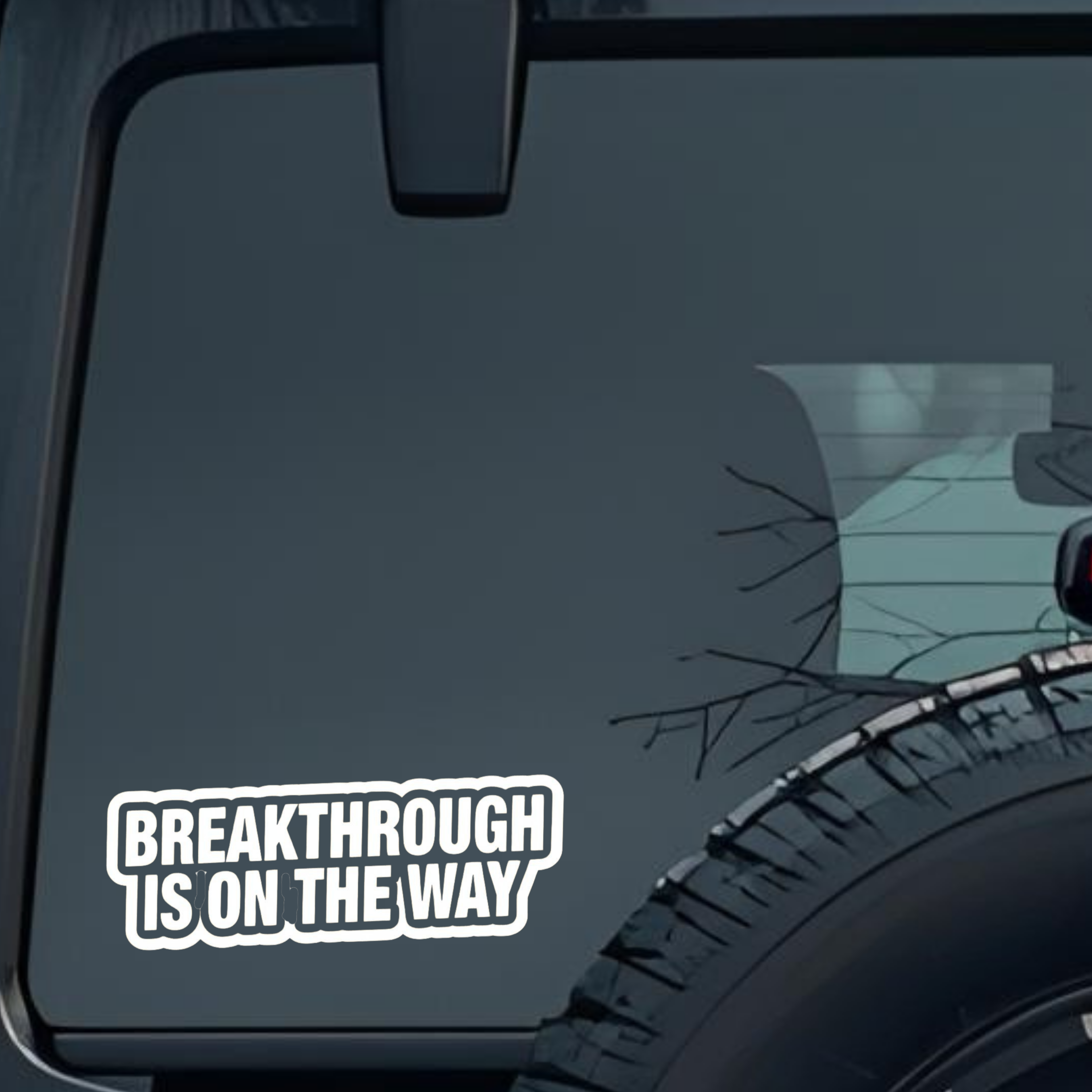 Breakthrough Is on the Way Large 6 inch Premium Decal Sticker For Car Bumper Window Rear Windshield 