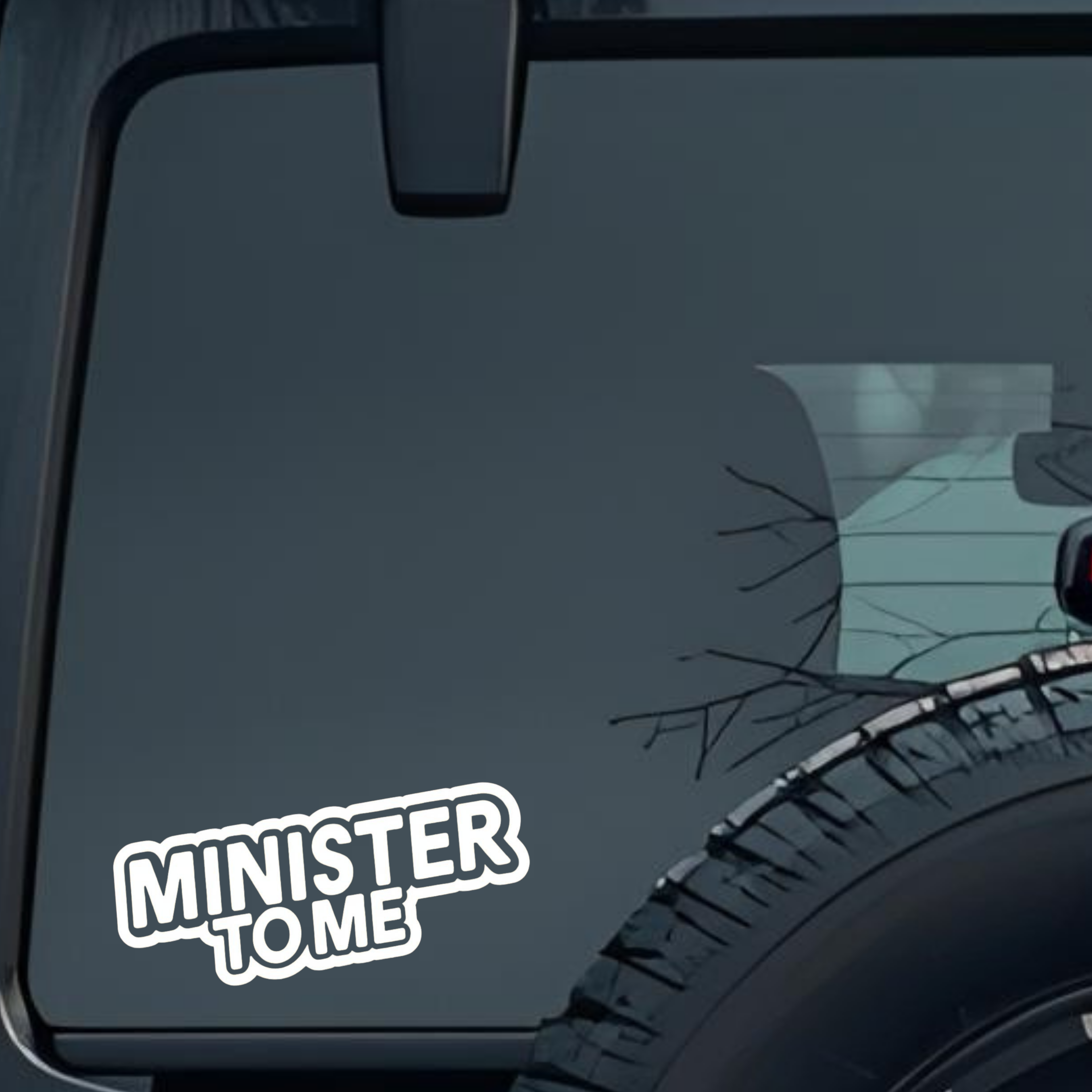 Minister to Me Large 6 inch Premium Decal Sticker For Car Bumper Window Rear Windshield Stickers, Wa
