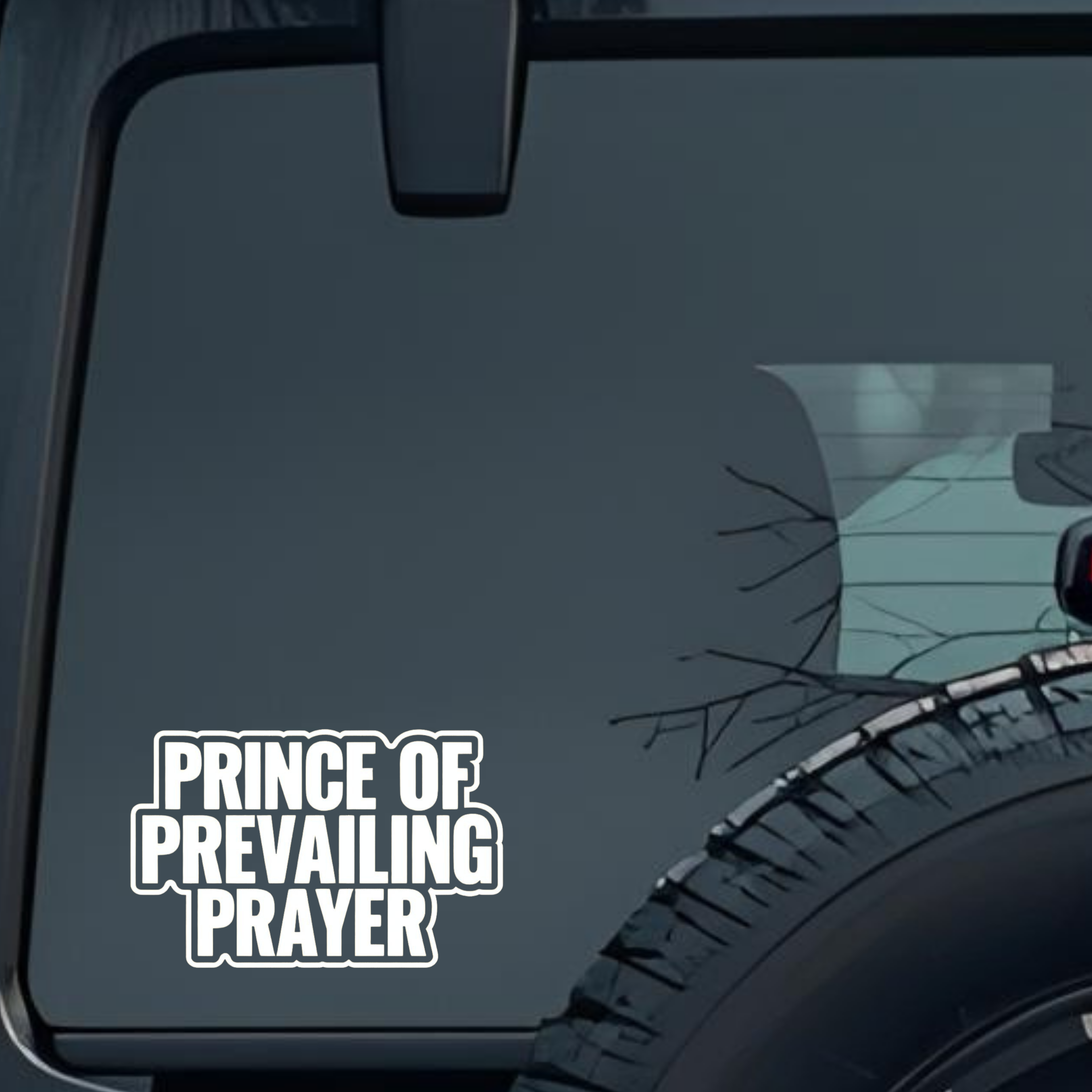 Prince of Prevailing Prayer Large 6 inch Premium Decal Sticker For Car Bumper Window Rear Windshield