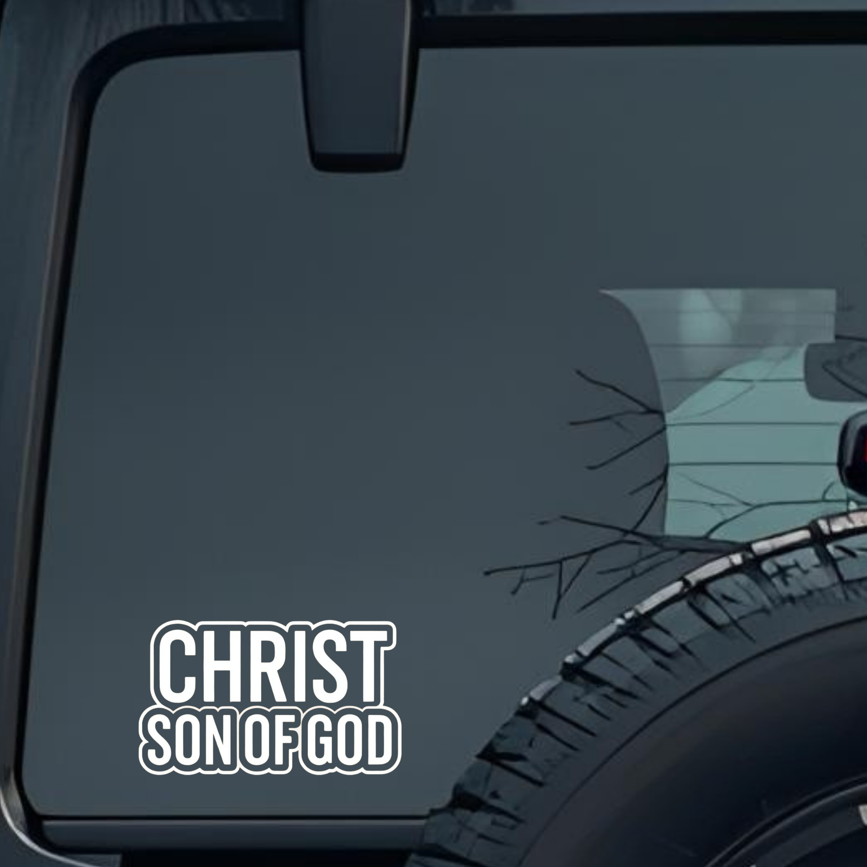Christ Son of God Large 6 inch Premium Decal Sticker For Car Bumper Window Rear Windshield Stickers,
