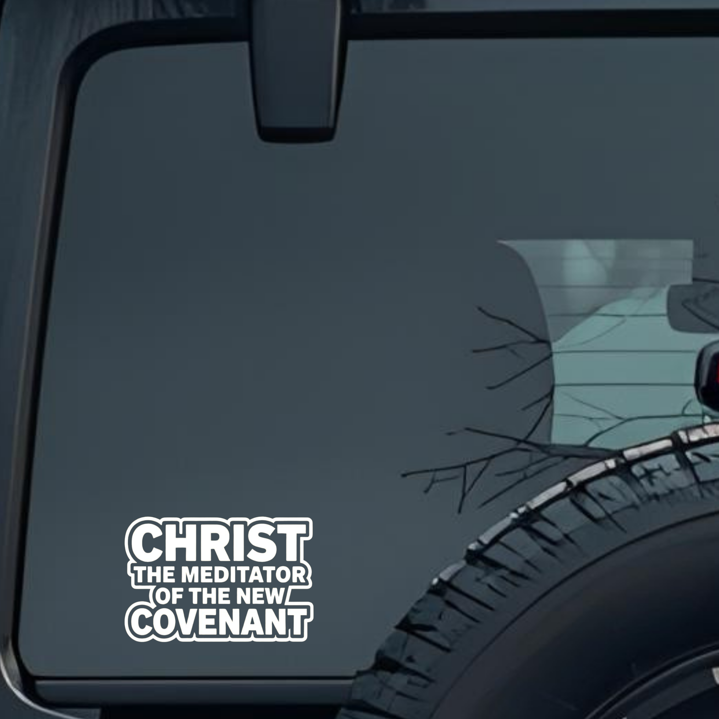 Christ the Meditator of the New Covenant Large 6 inch Premium Decal Sticker For Car Bumper Window Re
