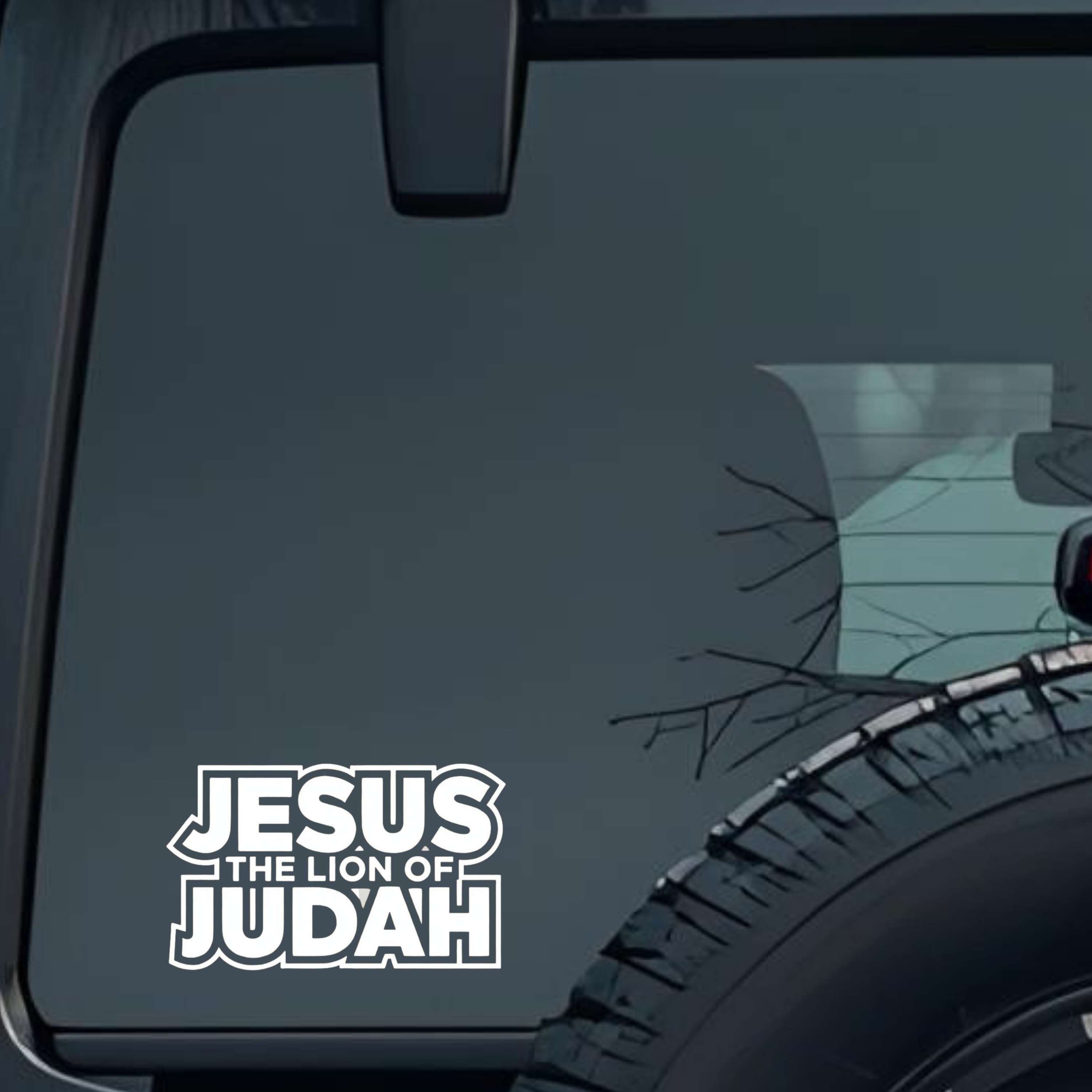 Jesus the Lion of Judah Large 6 inch Premium Decal Sticker For Car Bumper Window Rear Windshield Sti