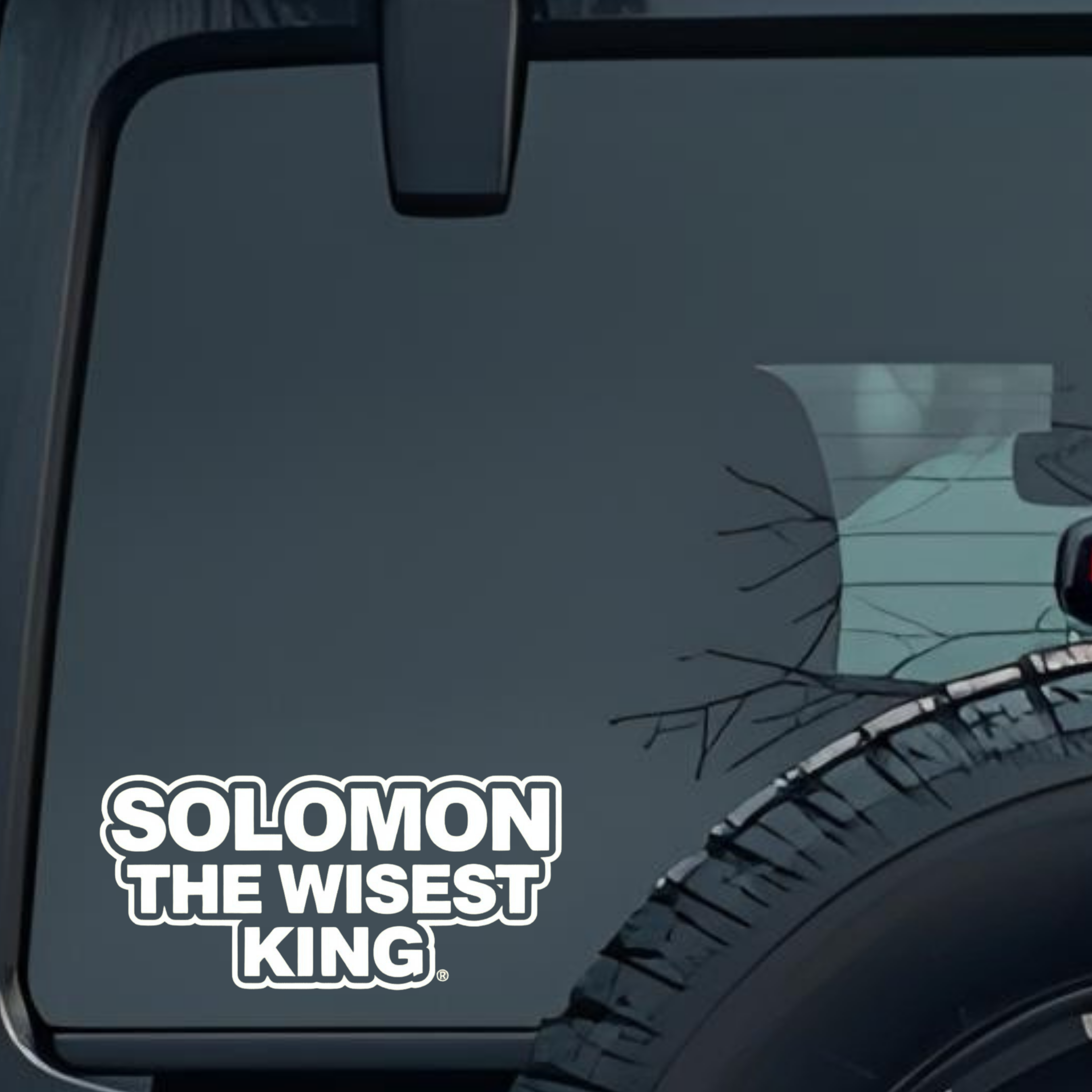 Solomon the Wisest King Large 6 inch Premium Decal Sticker For Car Bumper Window Rear Windshield Sti