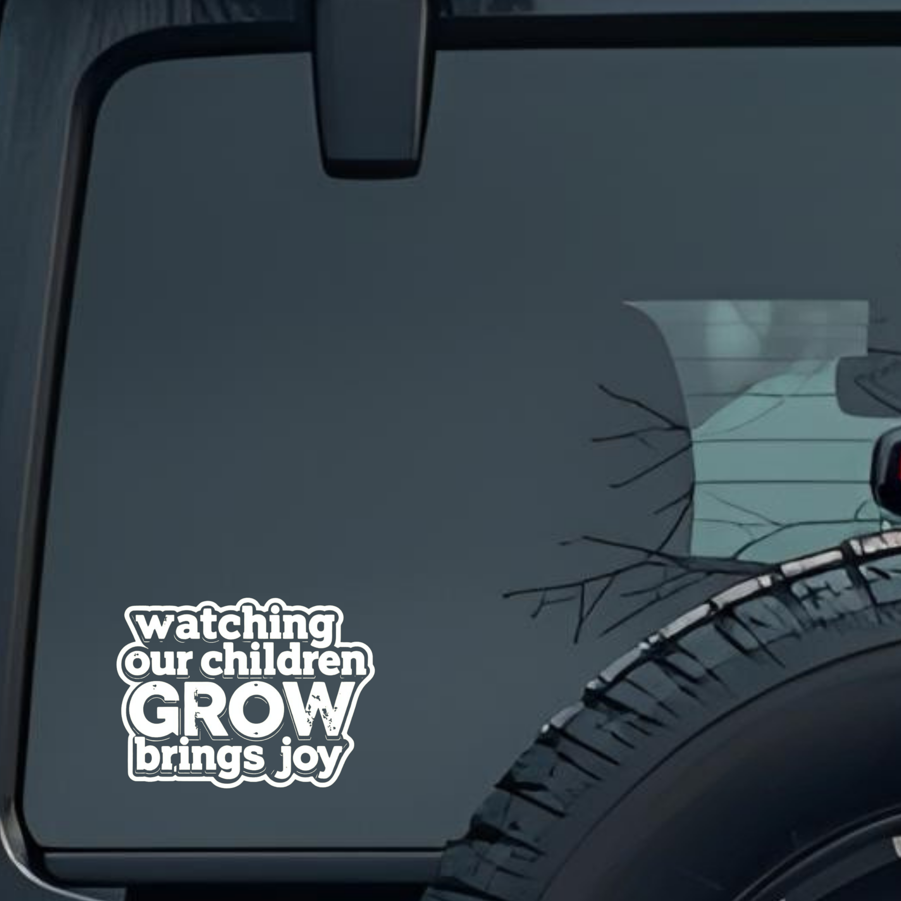 Watching Our Children Grow Brings Joy Large 6 inch Premium Decal Sticker For Car Bumper Window Rear 