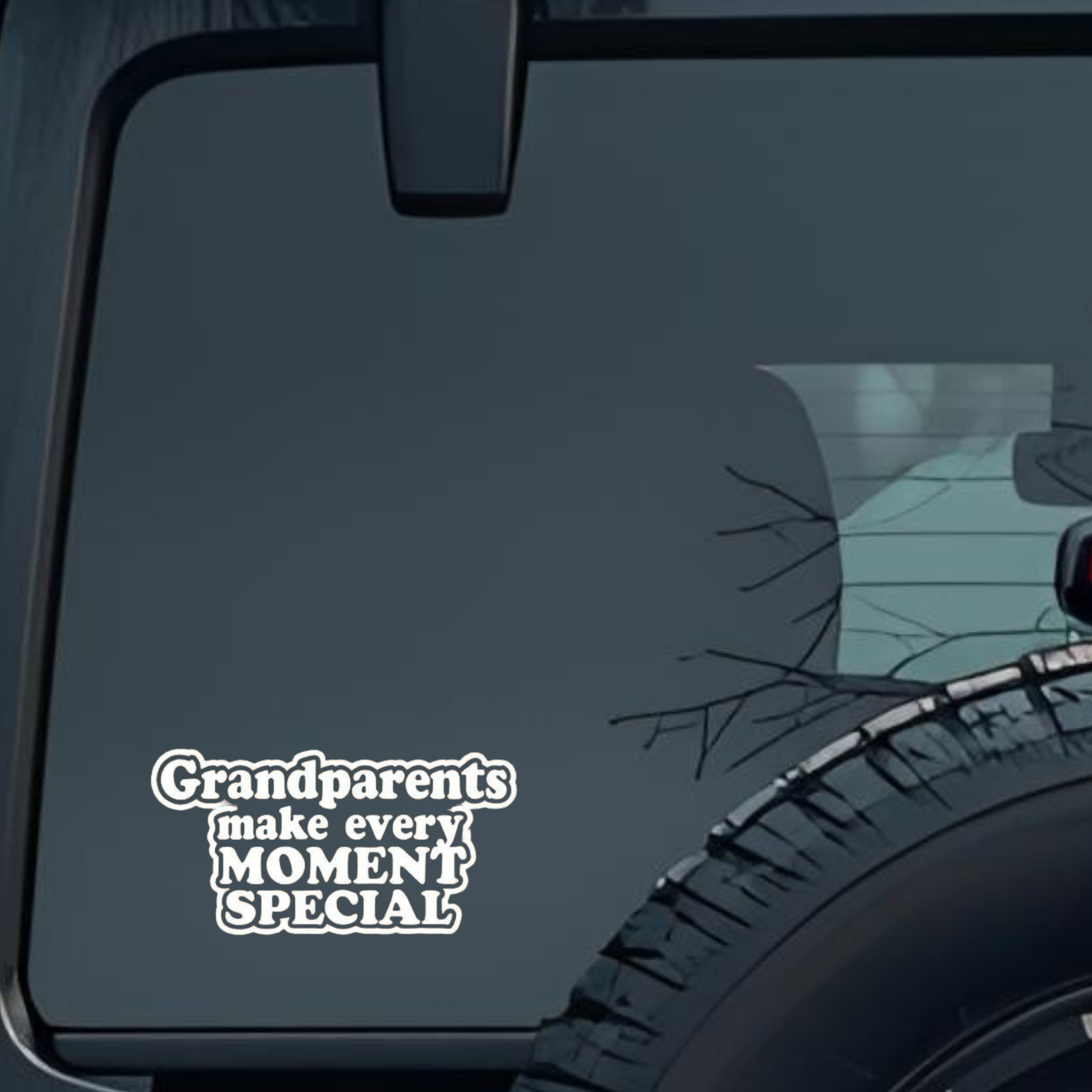 Grandparents Make Every Moment Special Large 6 inch Premium Decal Sticker For Car Bumper Window Rear