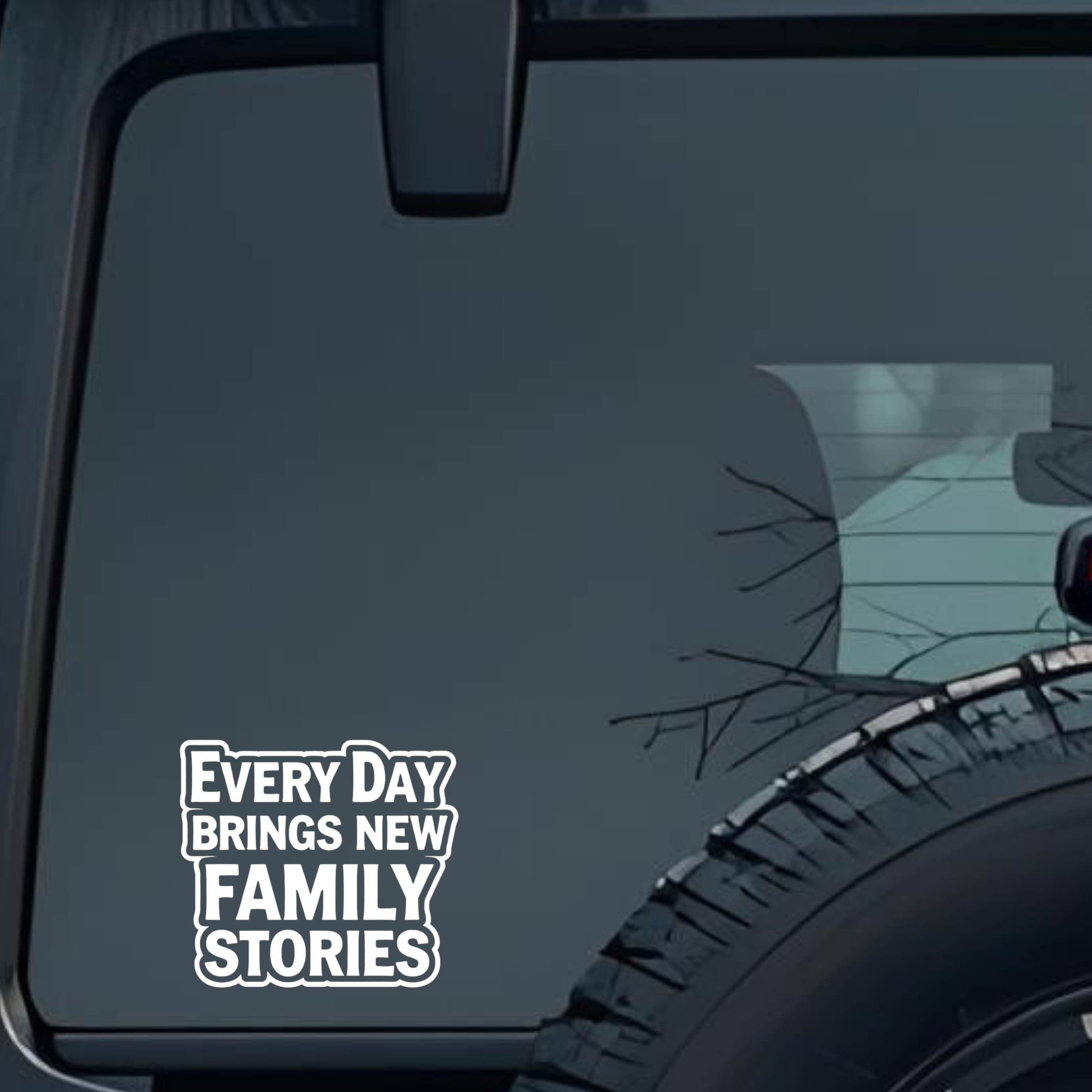 Every Day Brings New Family Stories Large 6 inch Premium Decal Sticker For Car Bumper Window Rear Wi