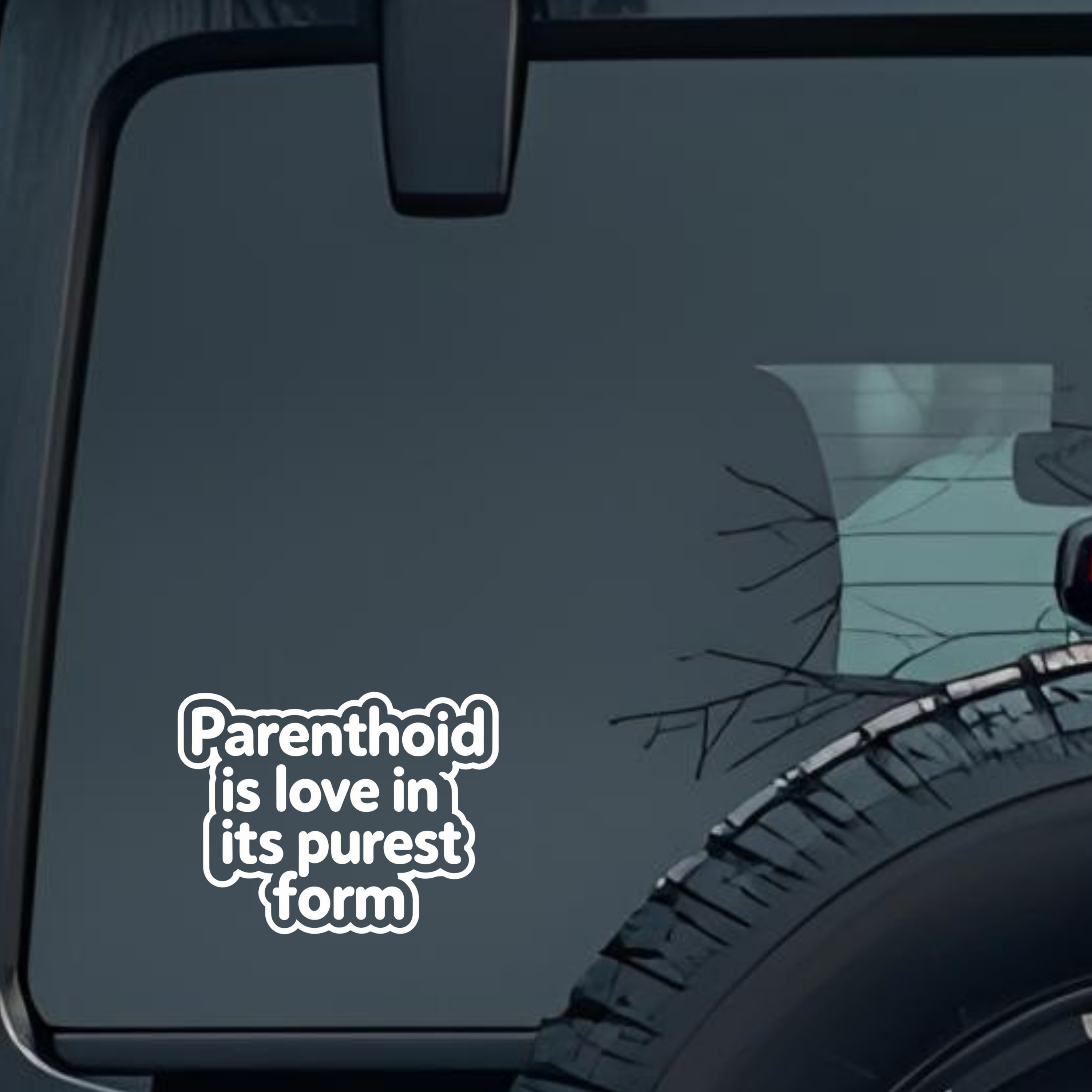 Parenthoid Is Love in Its Purest Form Large 6 inch Premium Decal Sticker For Car Bumper Window Rear 