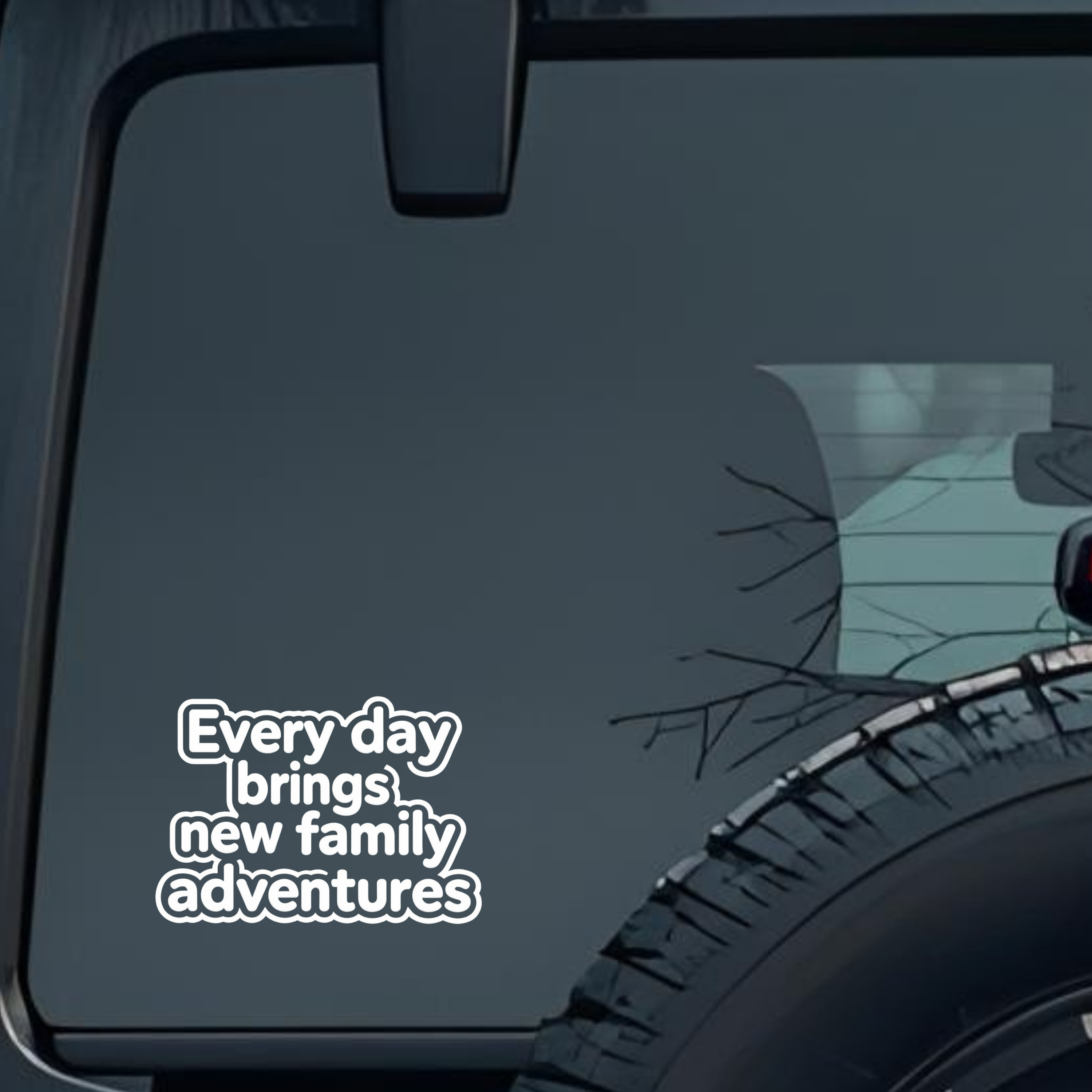 Every Day Brings New Family Adventures Large 6 inch Premium Decal Sticker For Car Bumper Window Rear