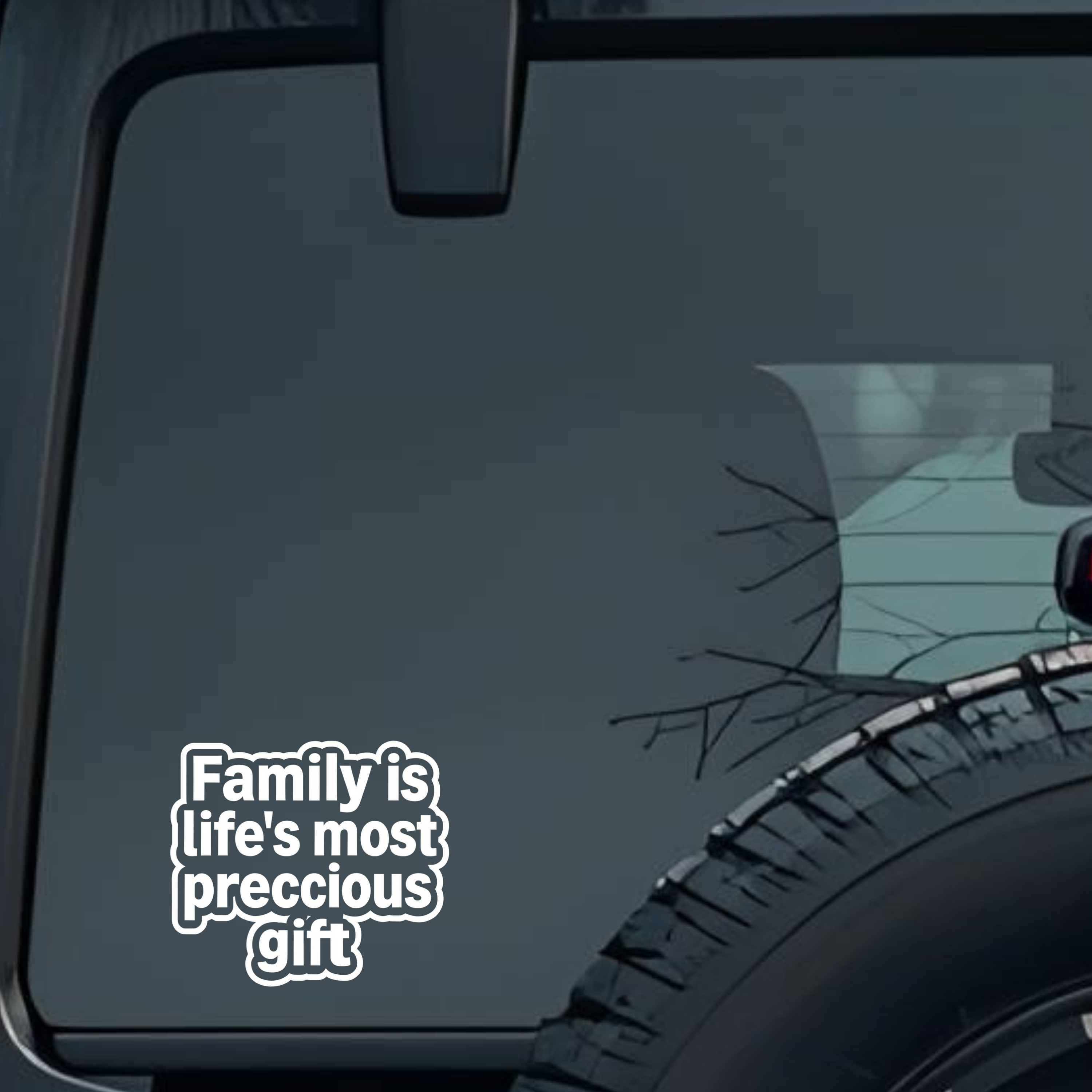Family Is Life's Most Preccious Gift Large 6 inch Premium Decal Sticker For Car Bumper Window Rear W