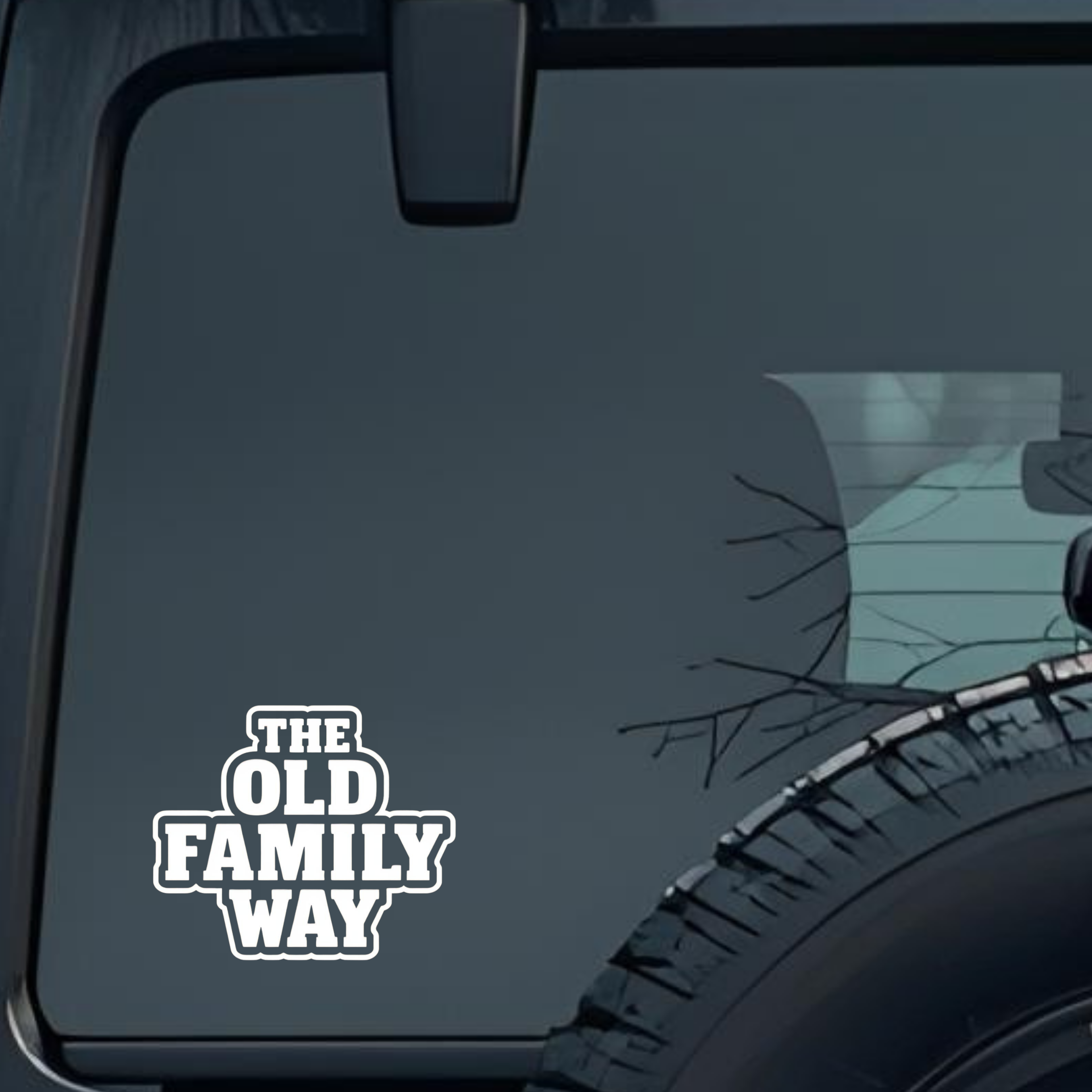 the Old Family Way Large 6 inch Premium Decal Sticker For Car Bumper Window Rear Windshield Stickers