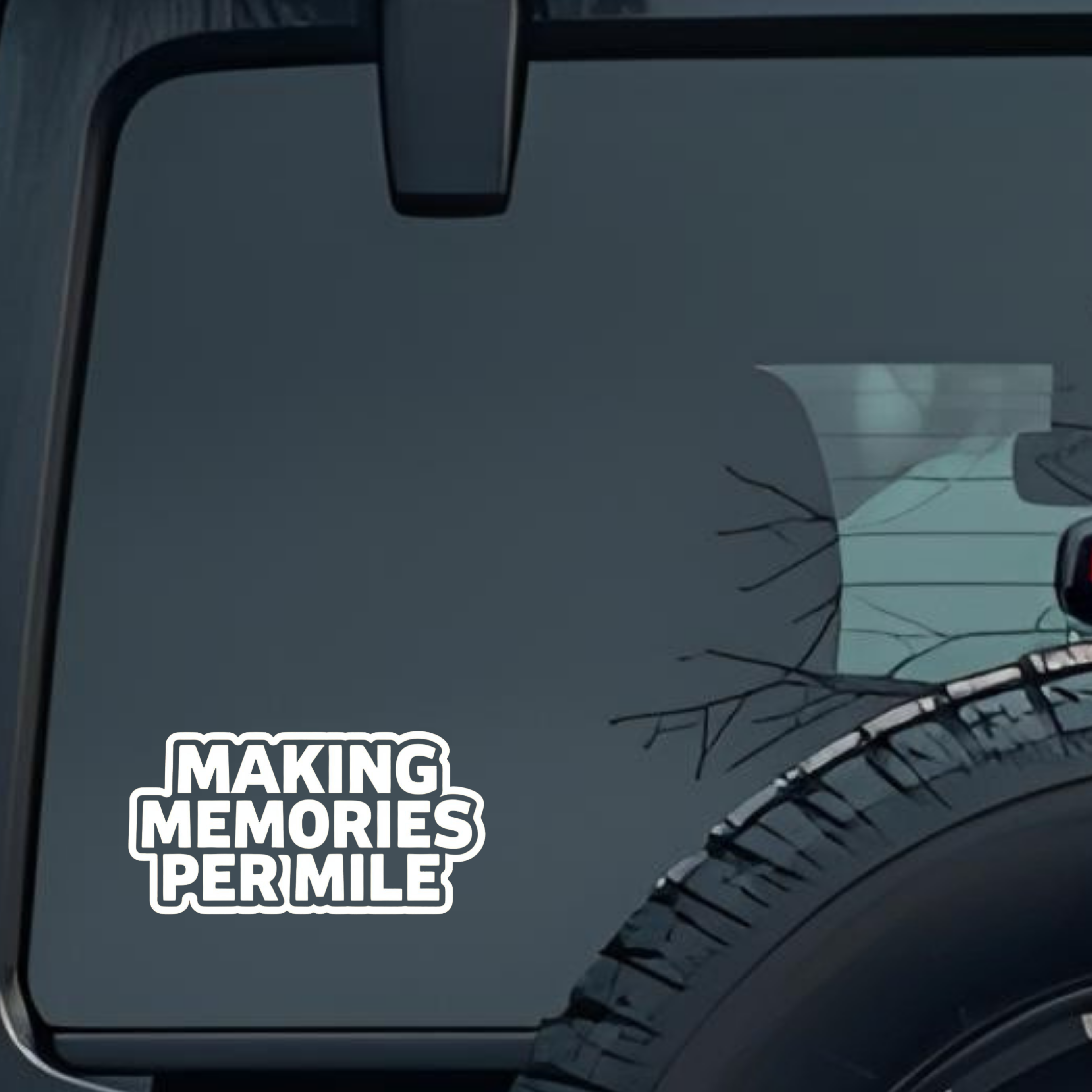 Making Memories Per Mile Large 6 inch Premium Decal Sticker For Car Bumper Window Rear Windshield St
