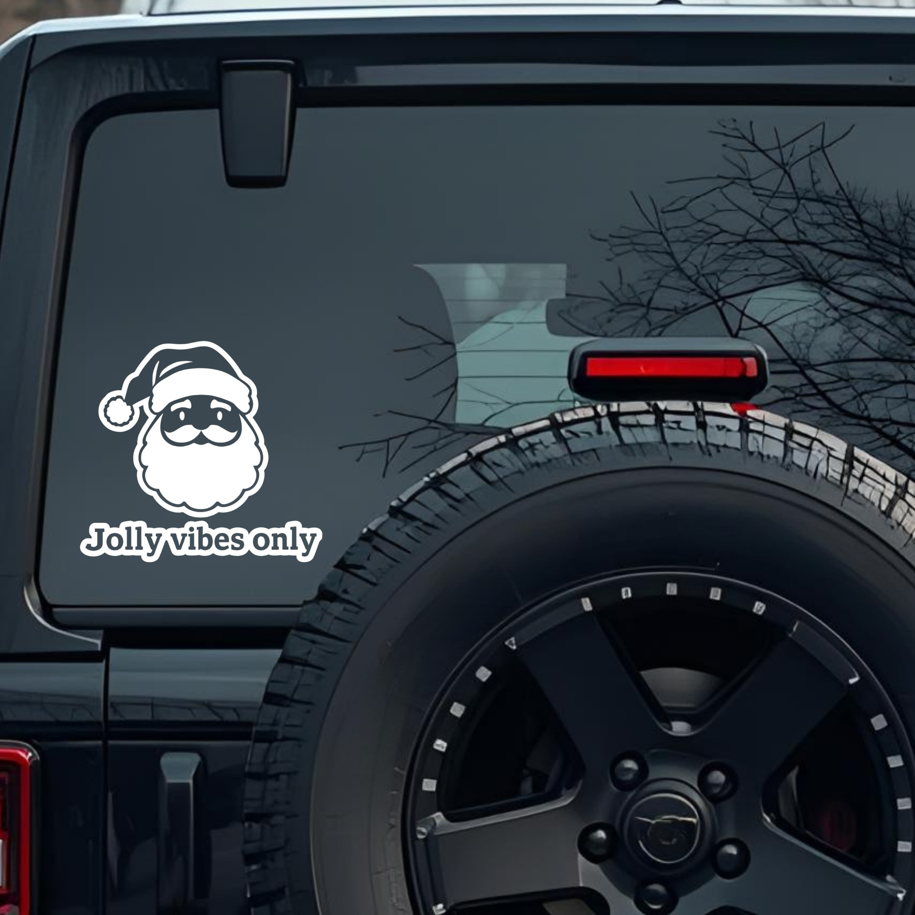 Jolly Vibes Only Large 6 inch Premium Decal Sticker For Car Bumper Window Rear Windshield Stickers, 