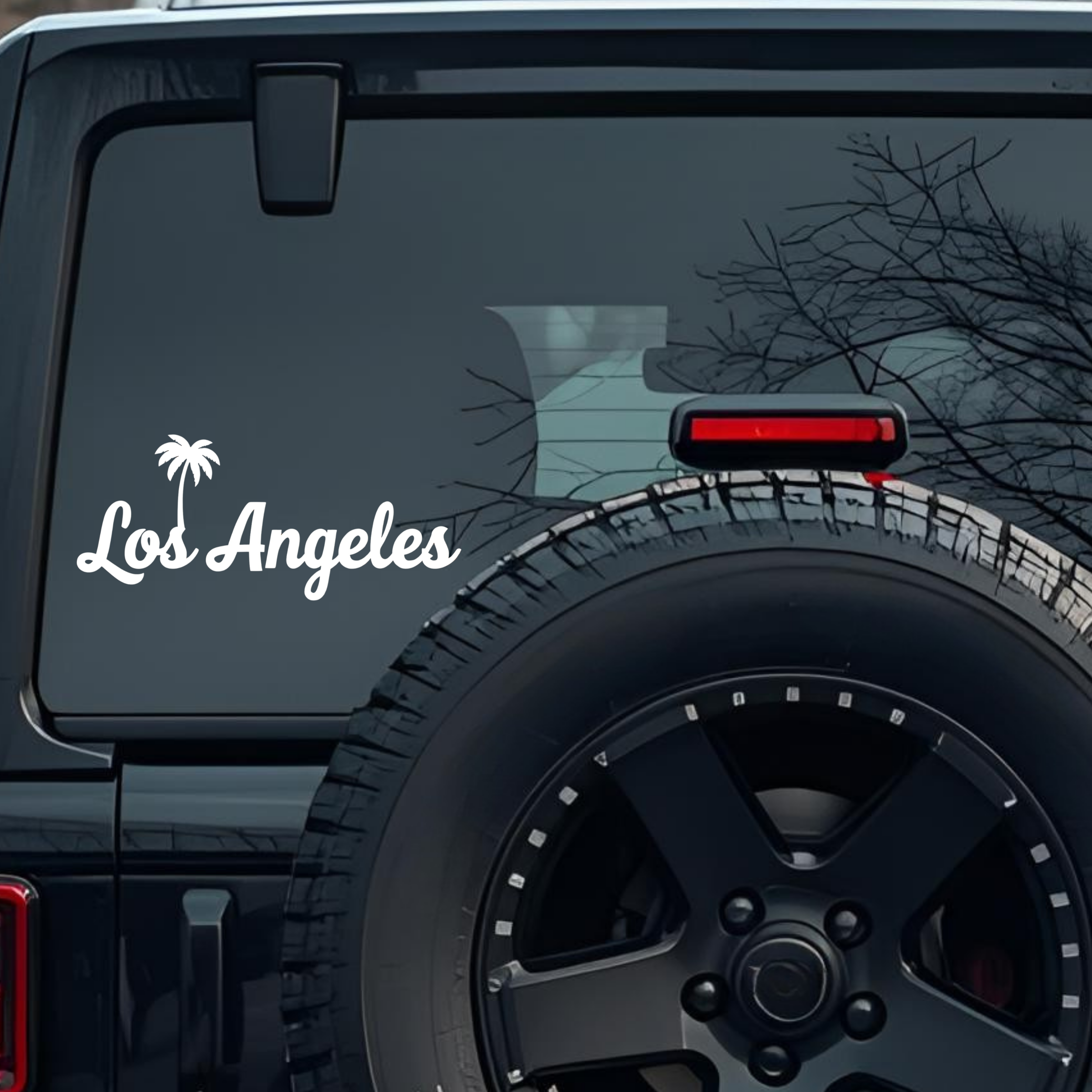 Los Angeles Large 6 inch Premium Decal Sticker For Car Bumper Window Rear Windshield Stickers, Warni
