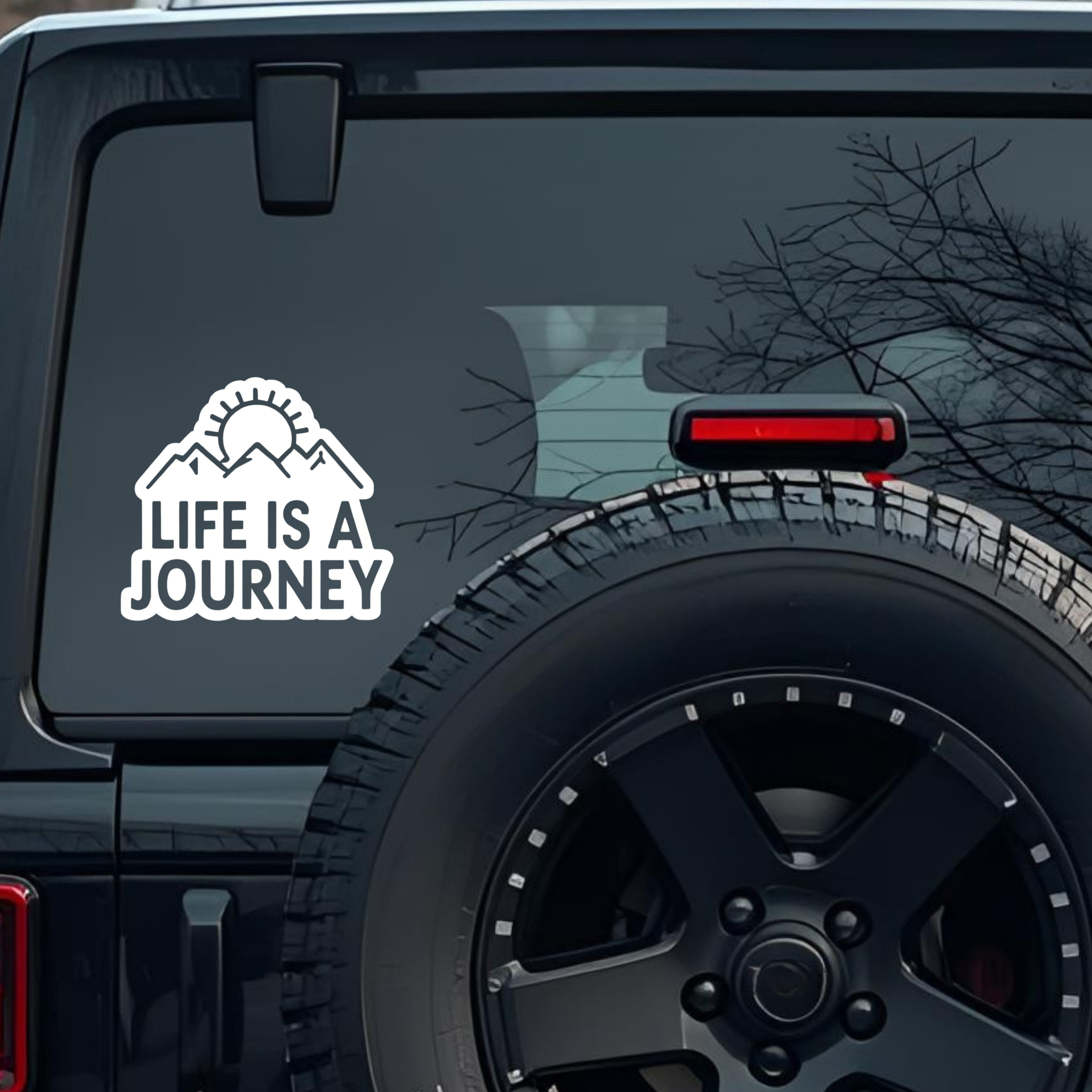 Life Is a Journey Large 6 inch Premium Decal Sticker For Car Bumper Window Rear Windshield Stickers,