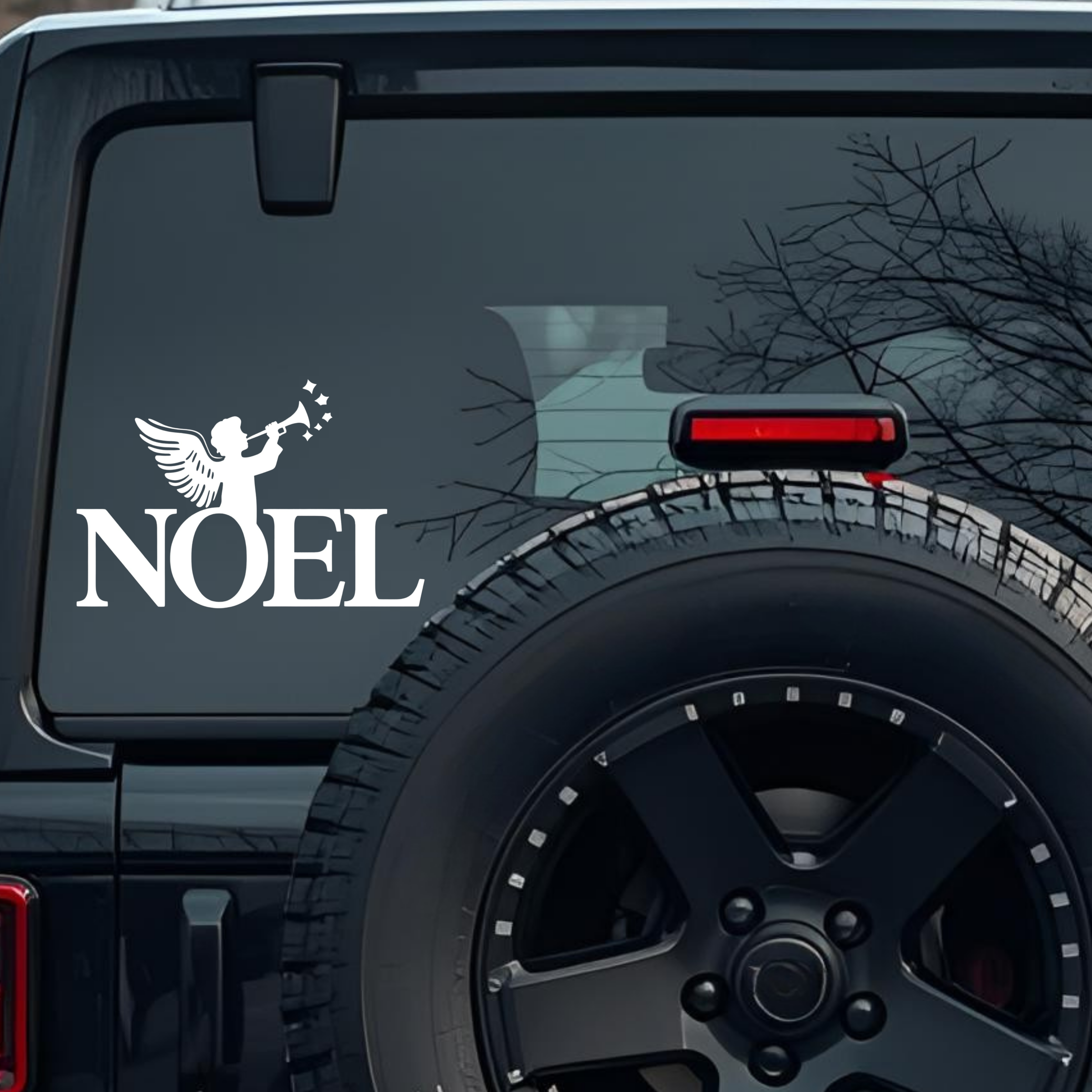 Noel Large 6 inch Premium Decal Sticker For Car Bumper Window Rear Windshield Stickers, Warning Sign