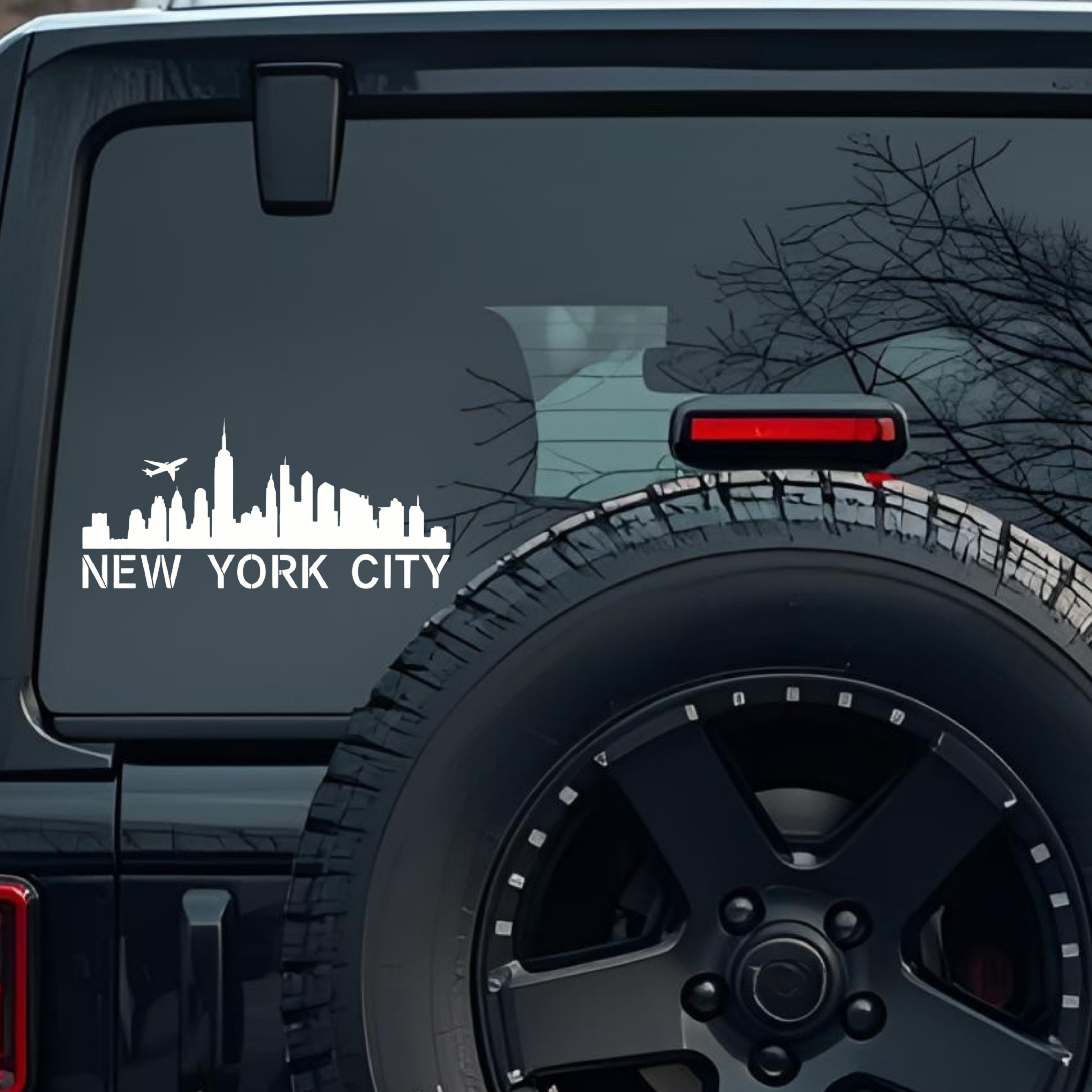 New York City Large 6 inch Premium Decal Sticker For Car Bumper Window Rear Windshield Stickers, War