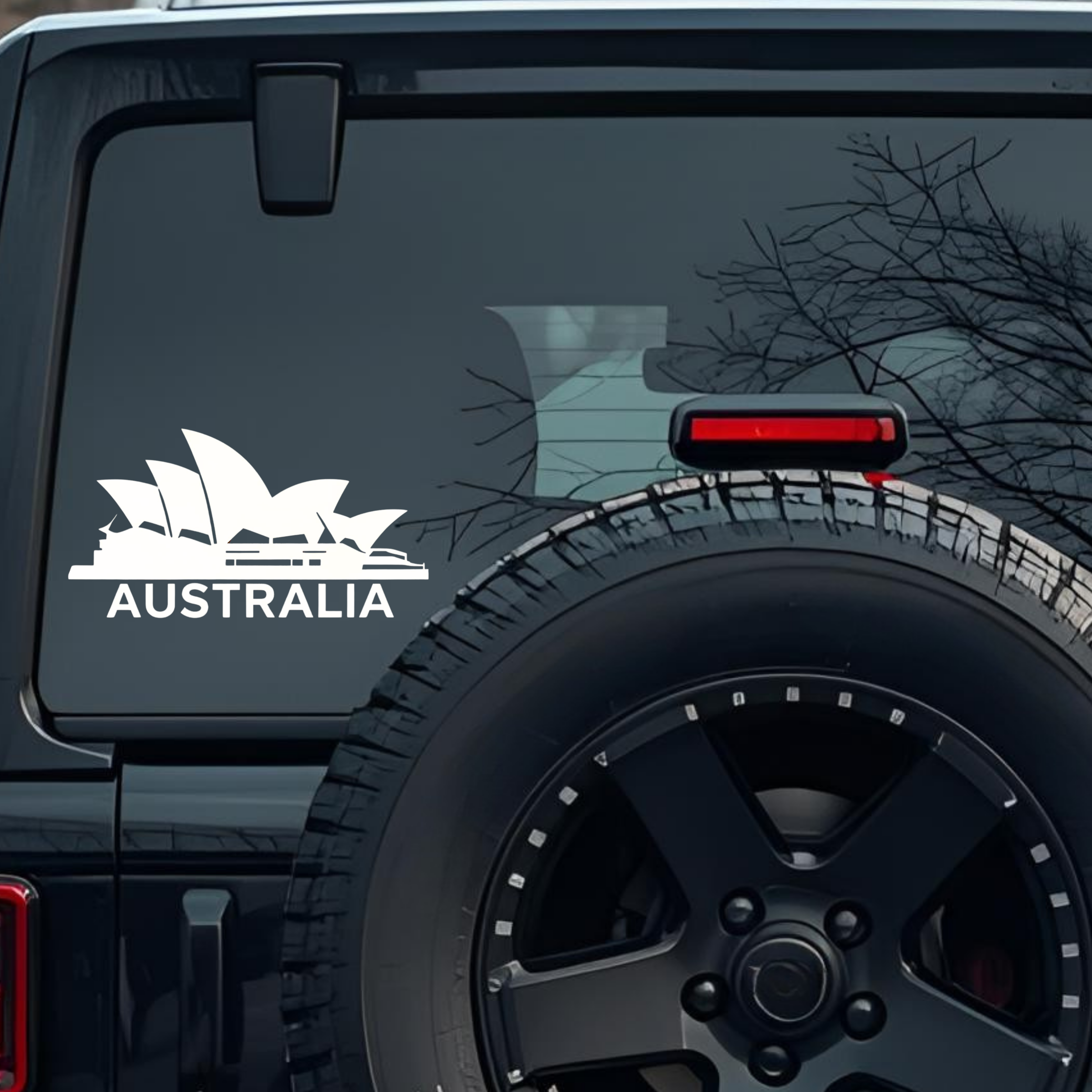 Australia Large 6 inch Premium Decal Sticker For Car Bumper Window Rear Windshield Stickers, Warning