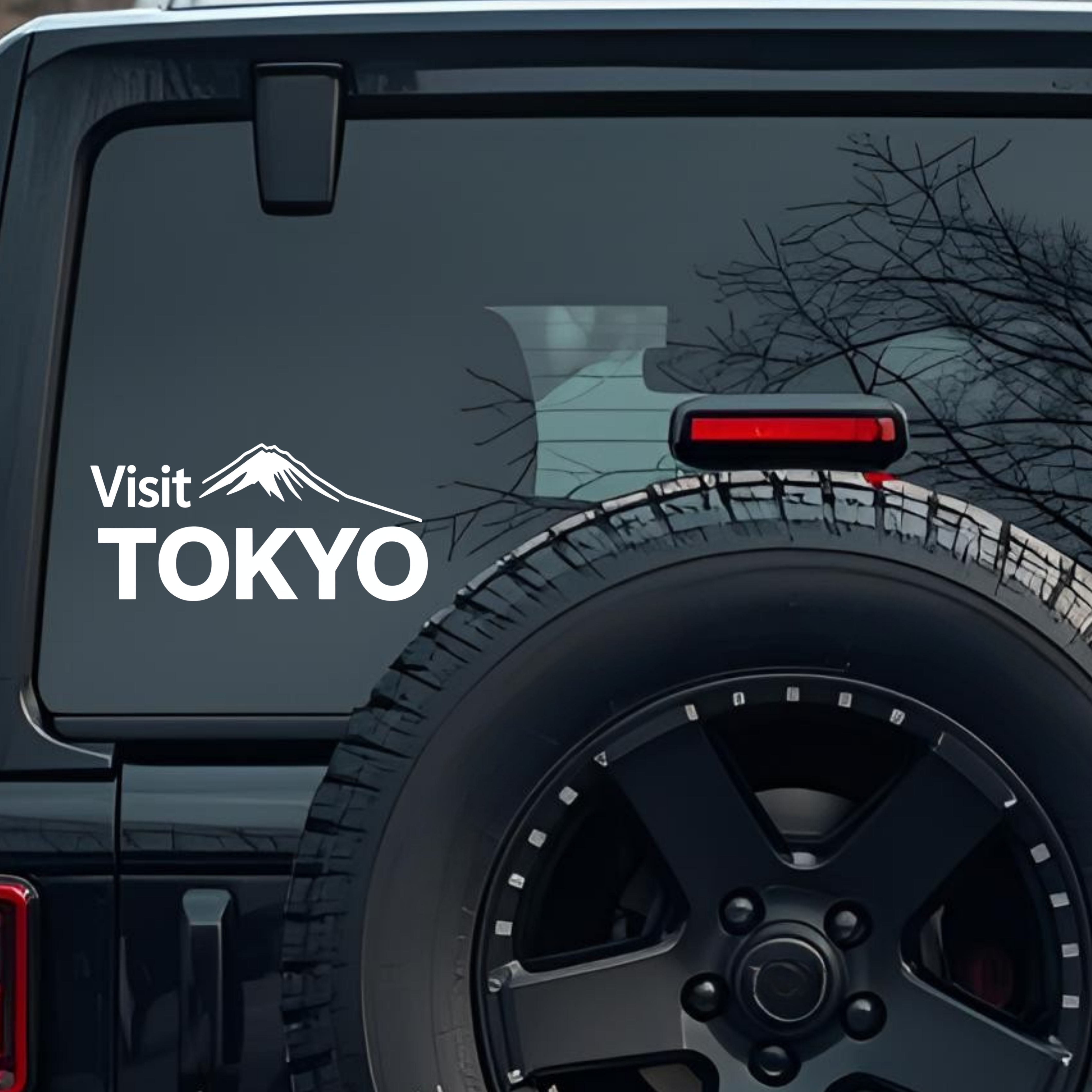 Visit Tokyo Large 6 inch Premium Decal Sticker For Car Bumper Window Rear Windshield Stickers, Warni