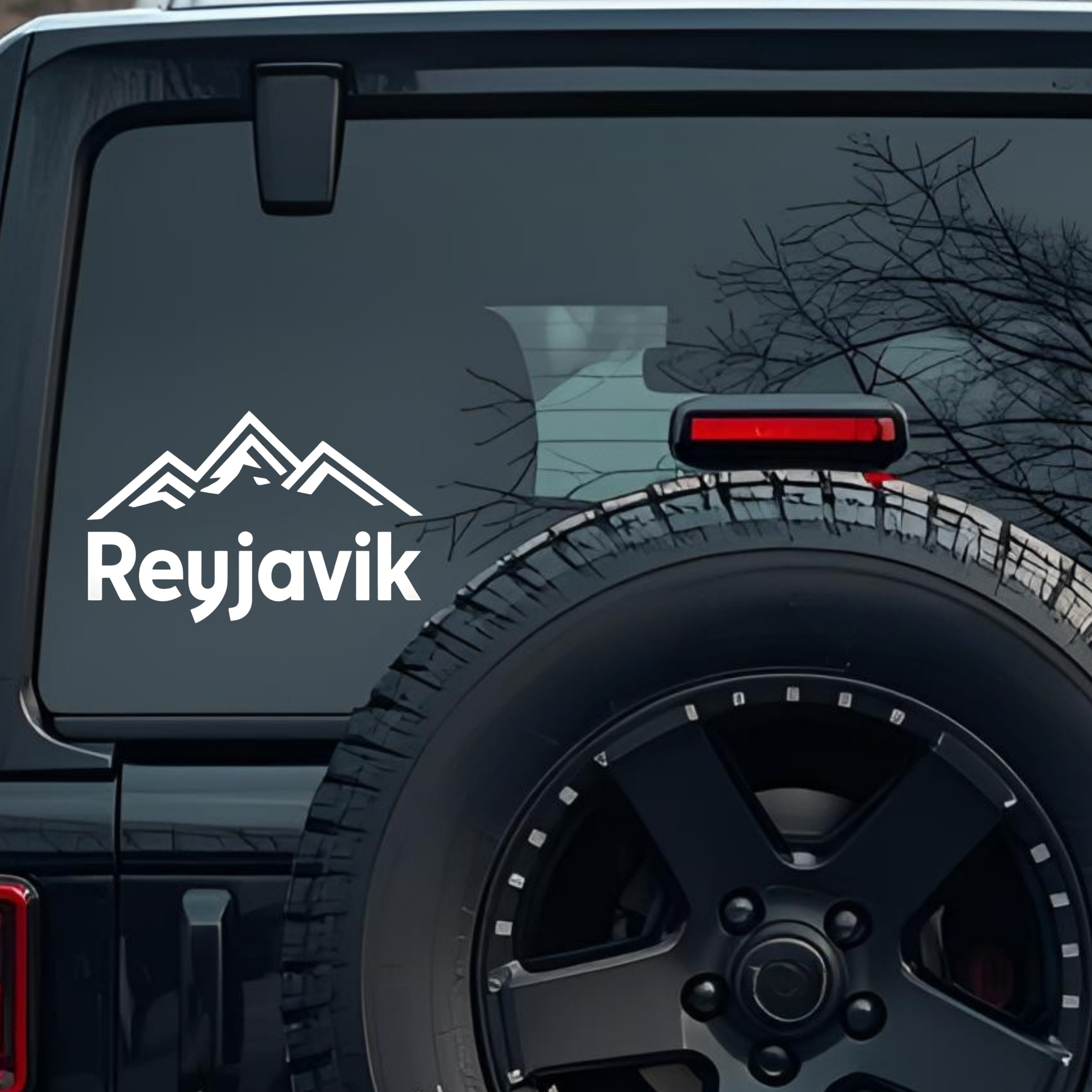 Reyjavik Large 6 inch Premium Decal Sticker For Car Bumper Window Rear Windshield Stickers, Warning 