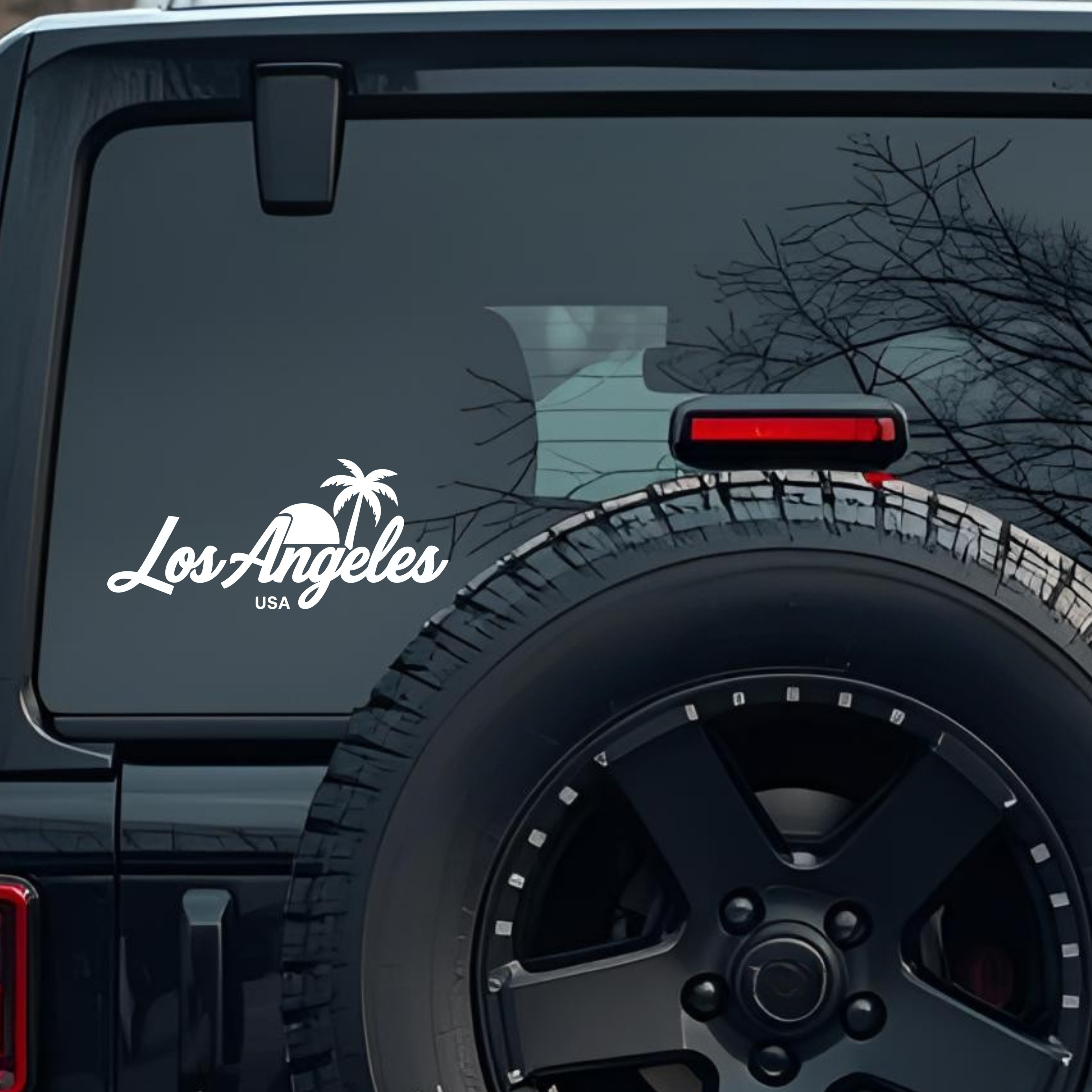 Los Angeles Usa Large 6 inch Premium Decal Sticker For Car Bumper Window Rear Windshield Stickers, W
