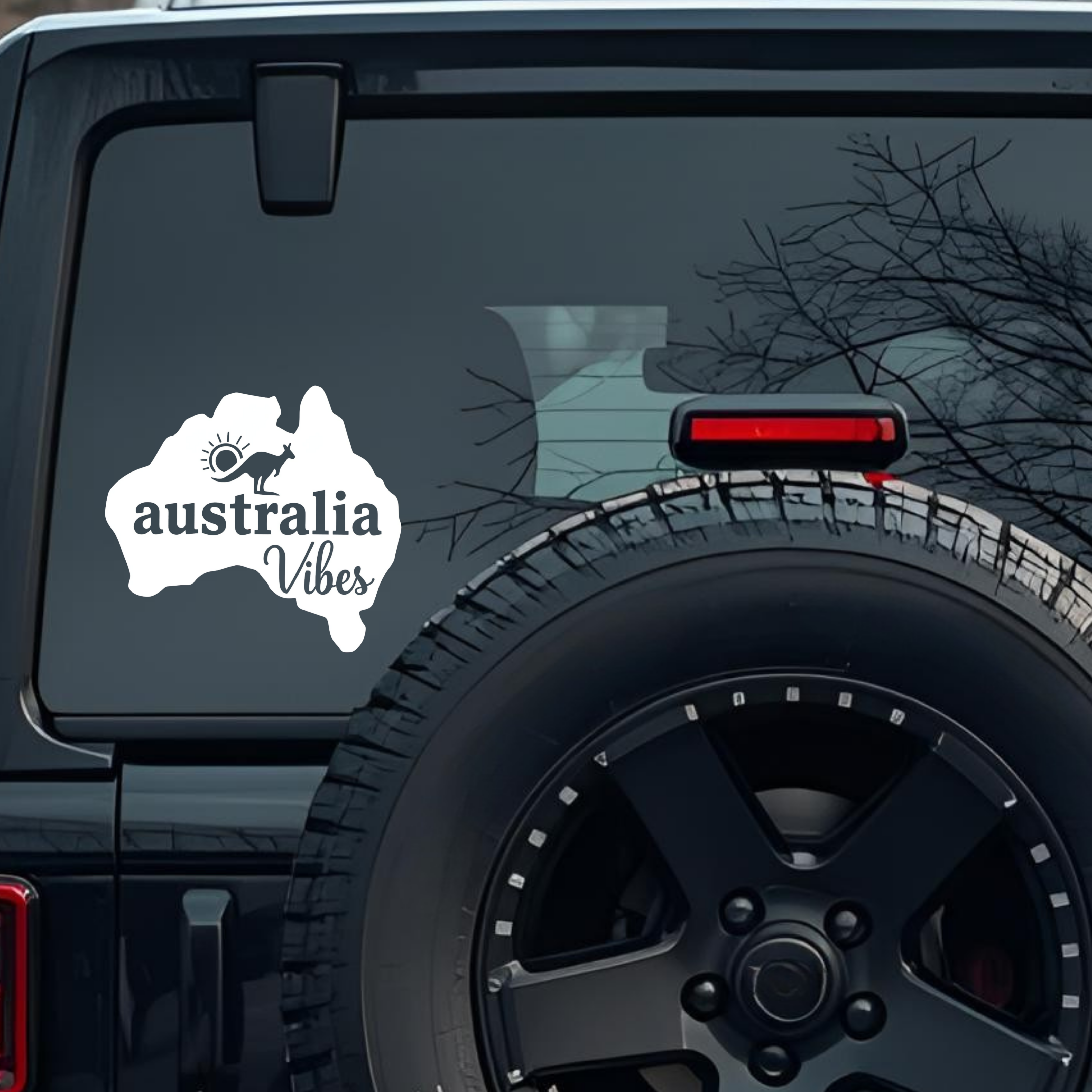 Australia Vibes Large 6 inch Premium Decal Sticker For Car Bumper Window Rear Windshield Stickers, W