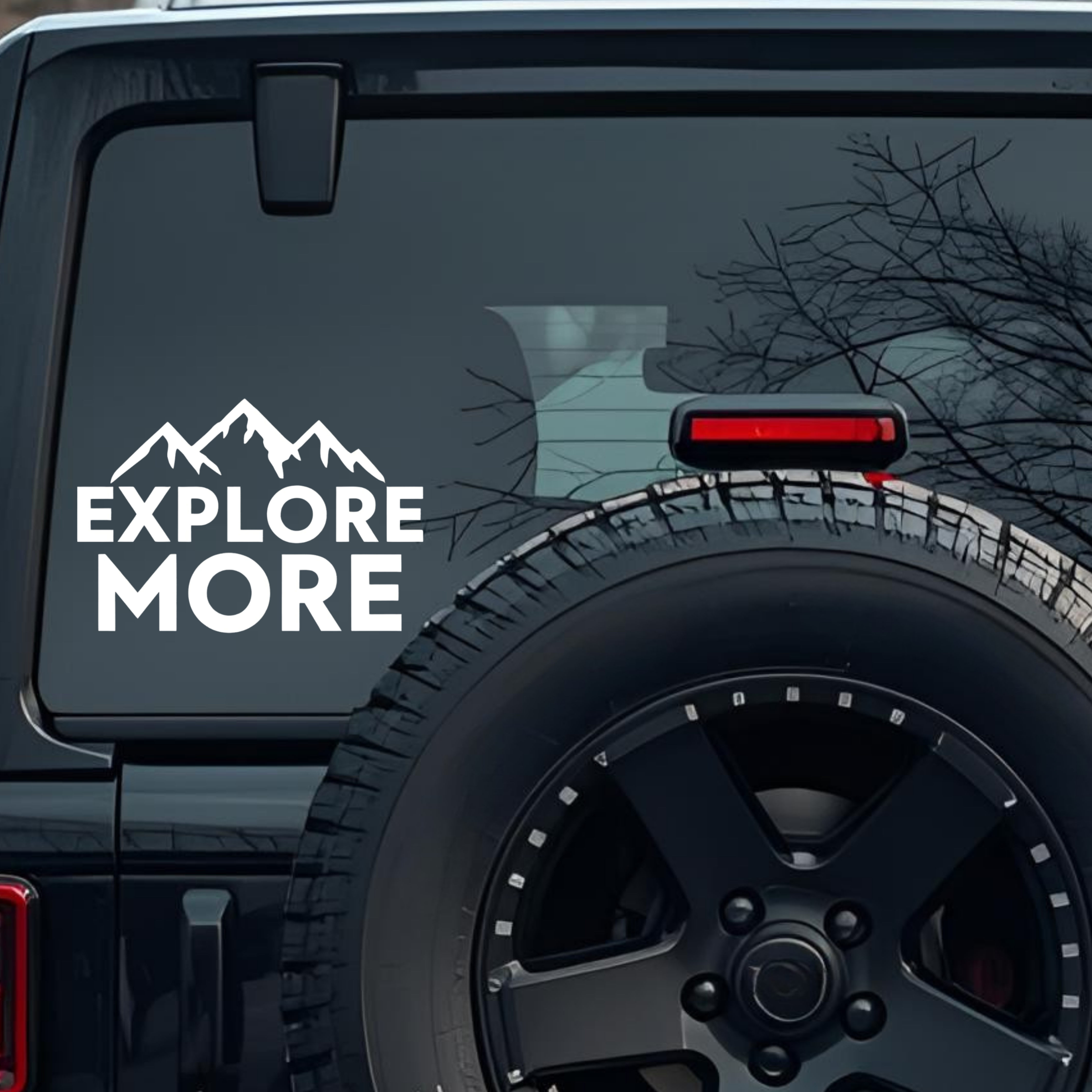 Explore More Large 6 inch Premium Decal Sticker For Car Bumper Window Rear Windshield Stickers, Warn