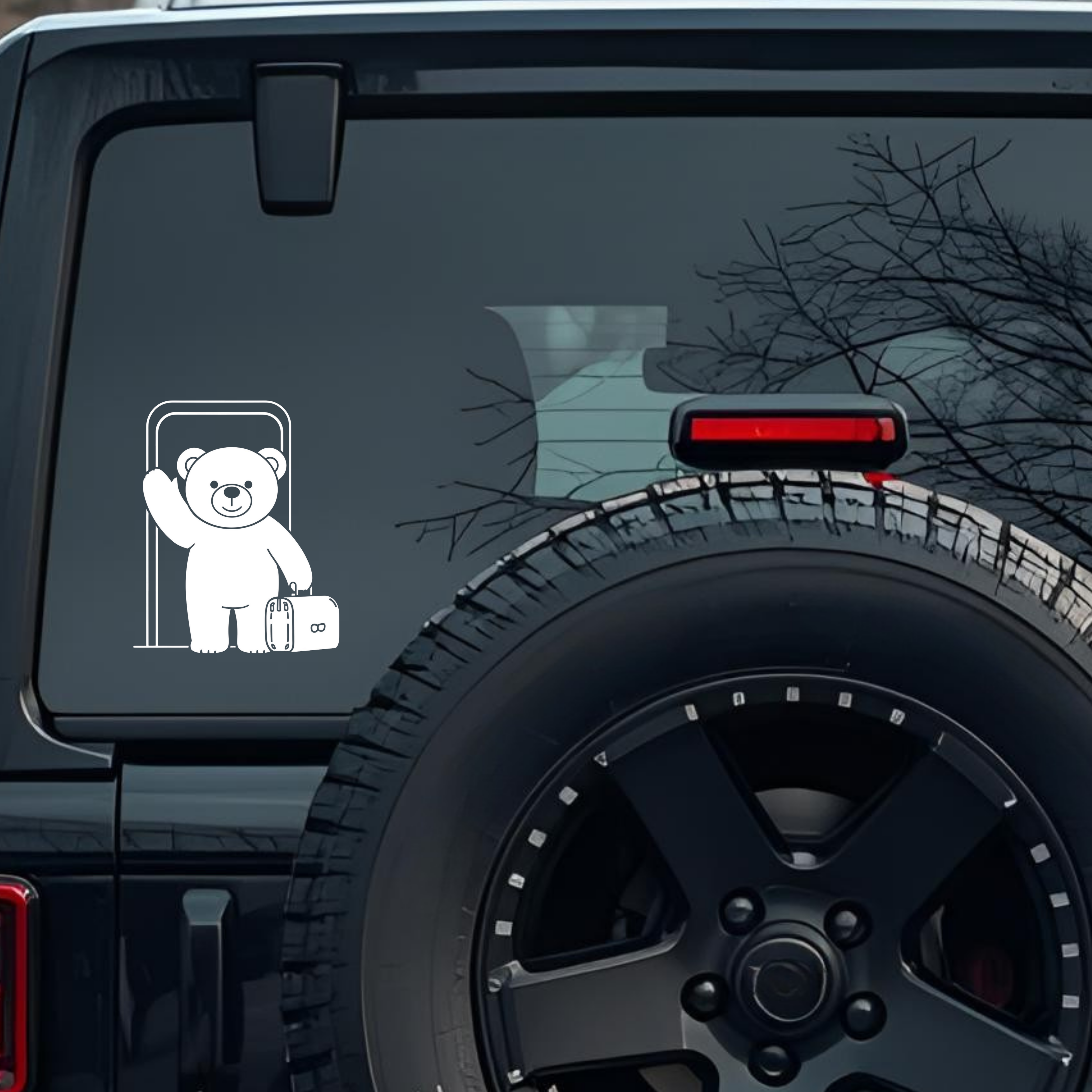 Paddington Bear, Who Is Also Known for Traveling with a Suitcase Large 6 inch Premium Decal Sticker 