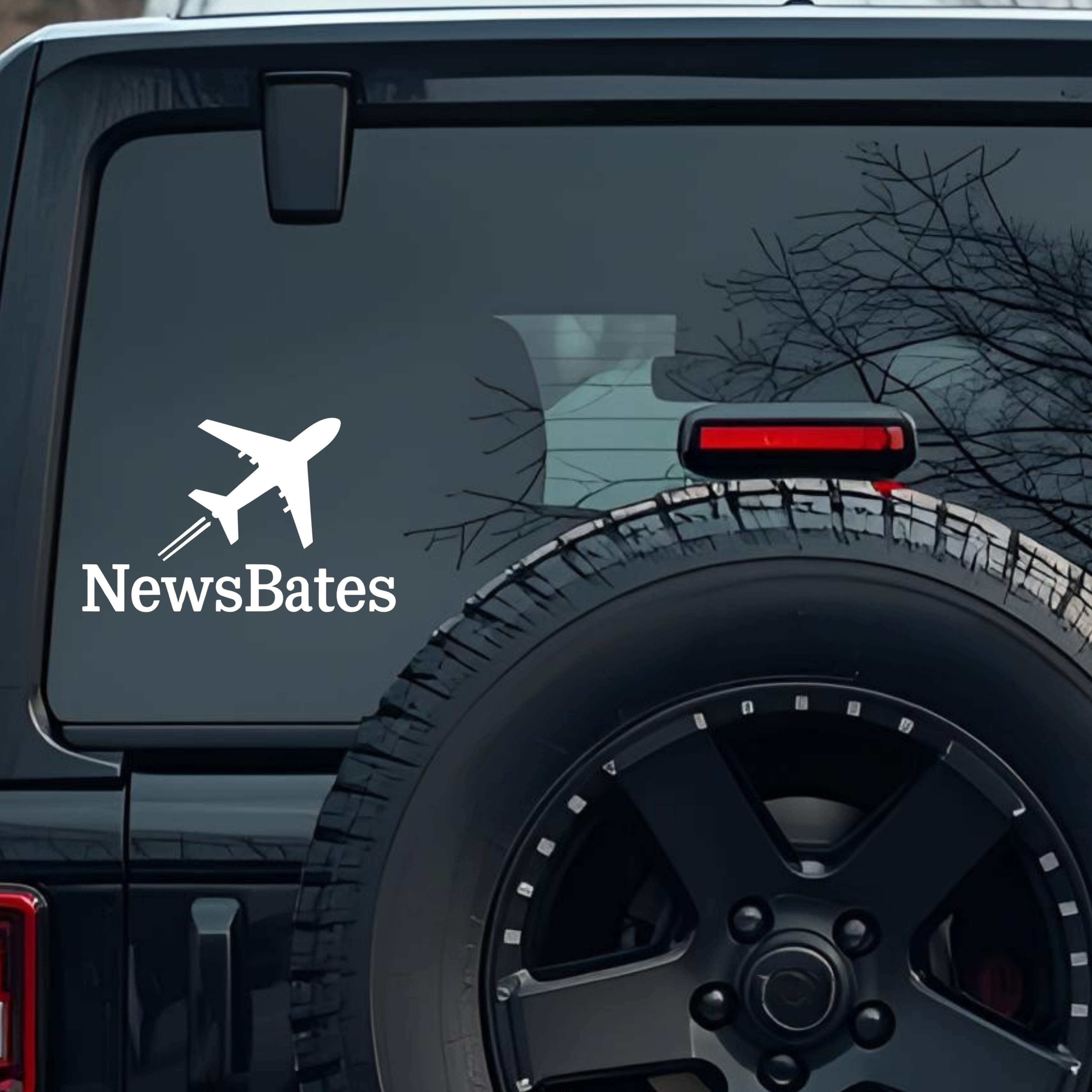 Newsbates Large 6 inch Premium Decal Sticker For Car Bumper Window Rear Windshield Stickers, Warning