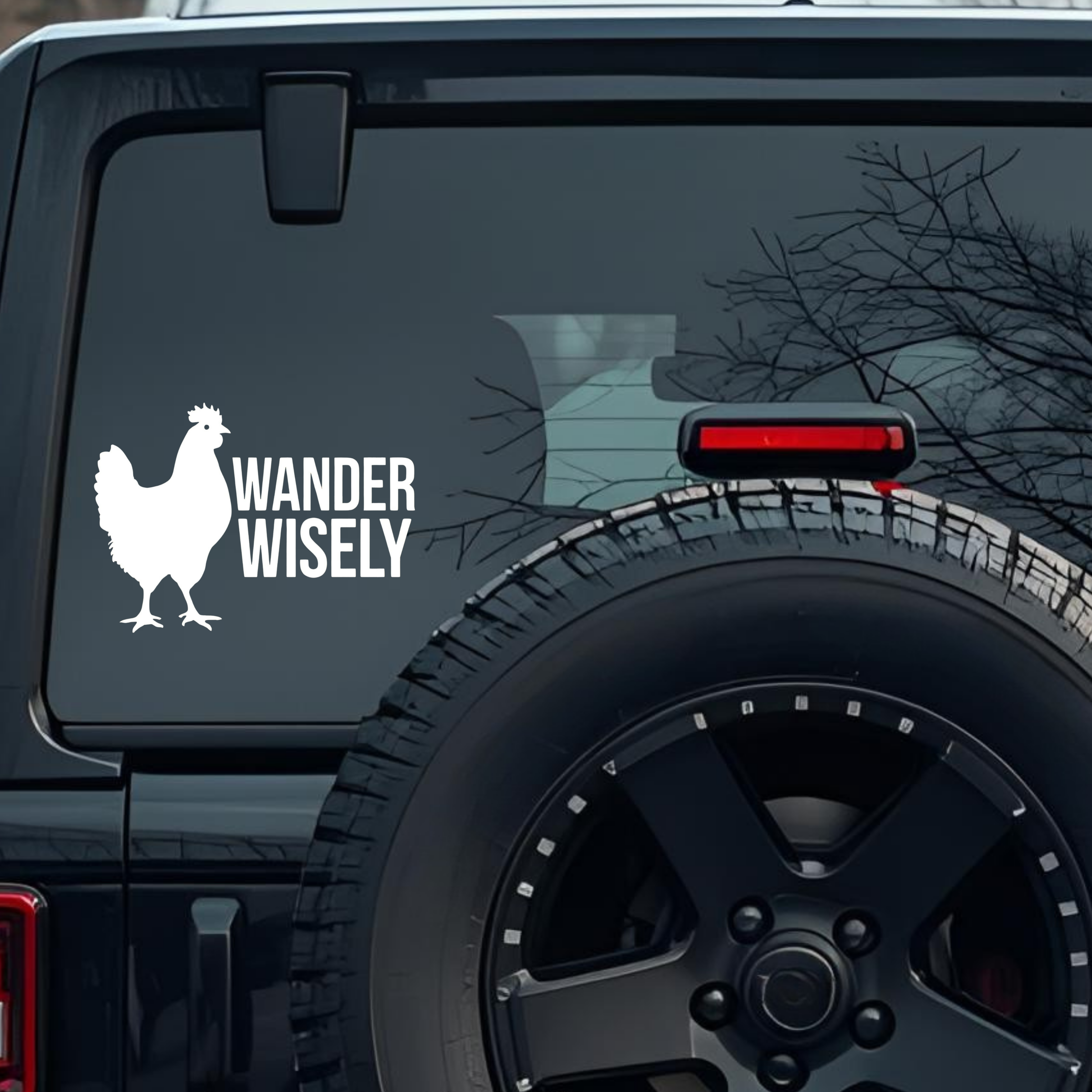 Wander Wisely Large 6 inch Premium Decal Sticker For Car Bumper Window Rear Windshield Stickers, War