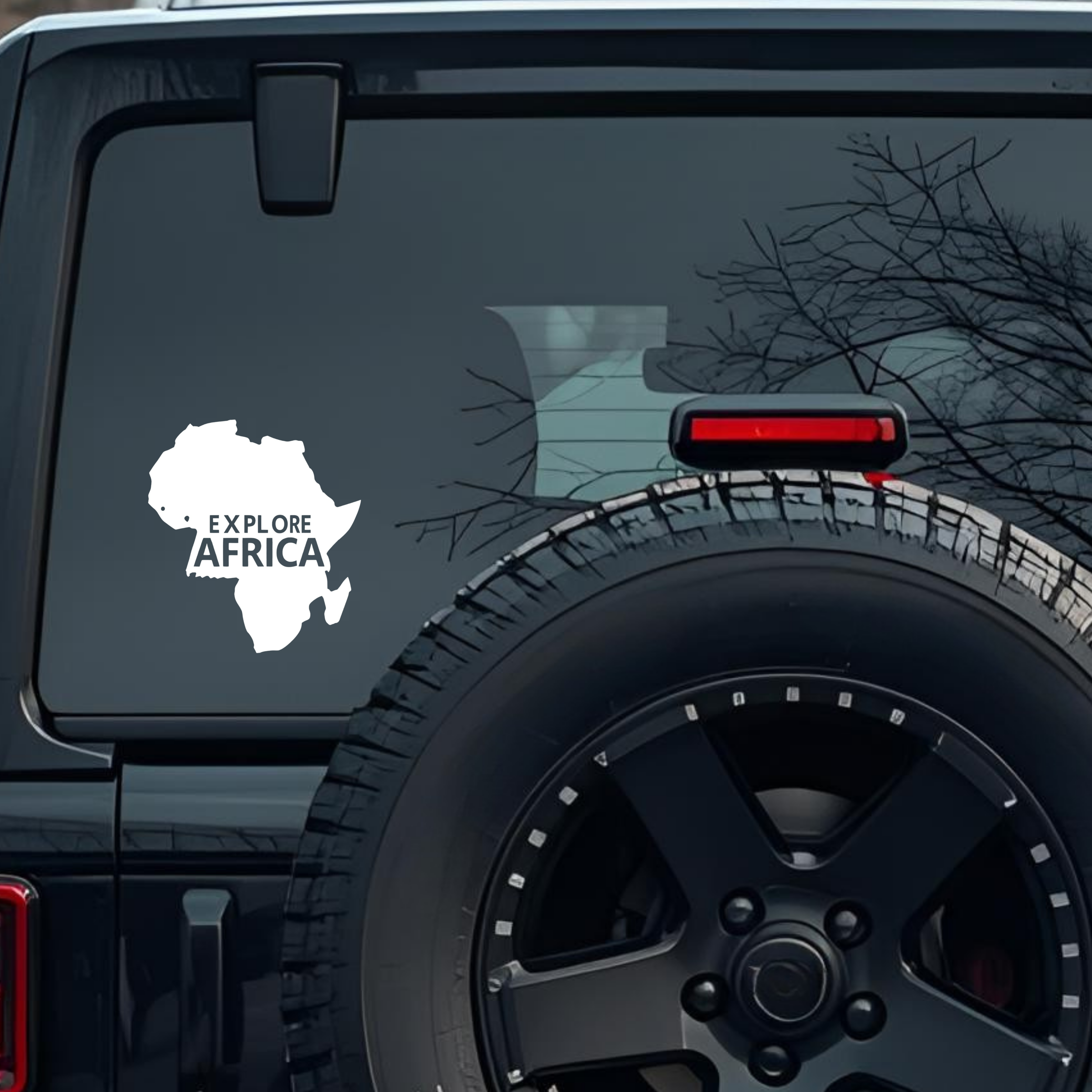 Explore Africa Large 6 inch Premium Decal Sticker For Car Bumper Window Rear Windshield Stickers, Wa