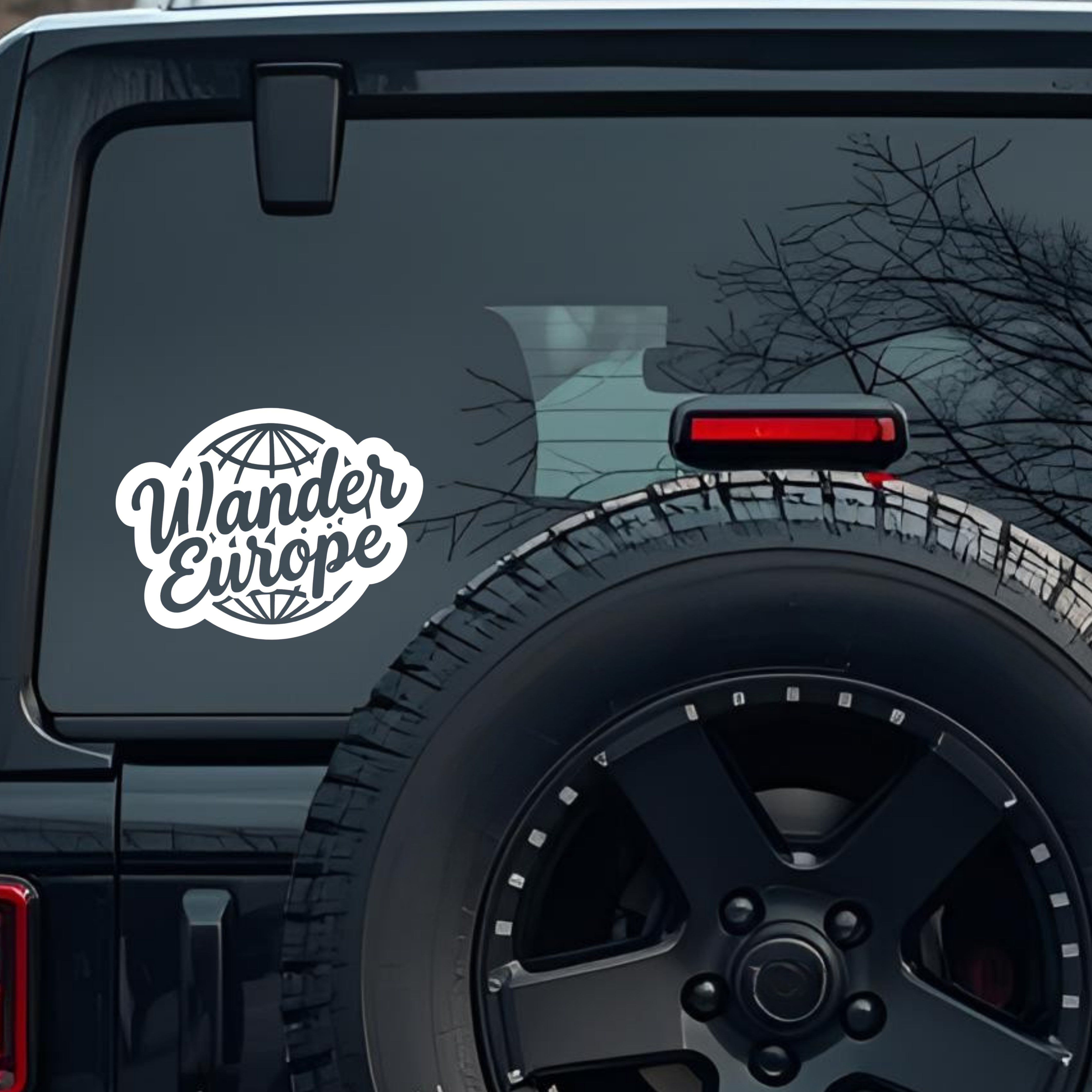 Wander Europe Large 6 inch Premium Decal Sticker For Car Bumper Window Rear Windshield Stickers, War