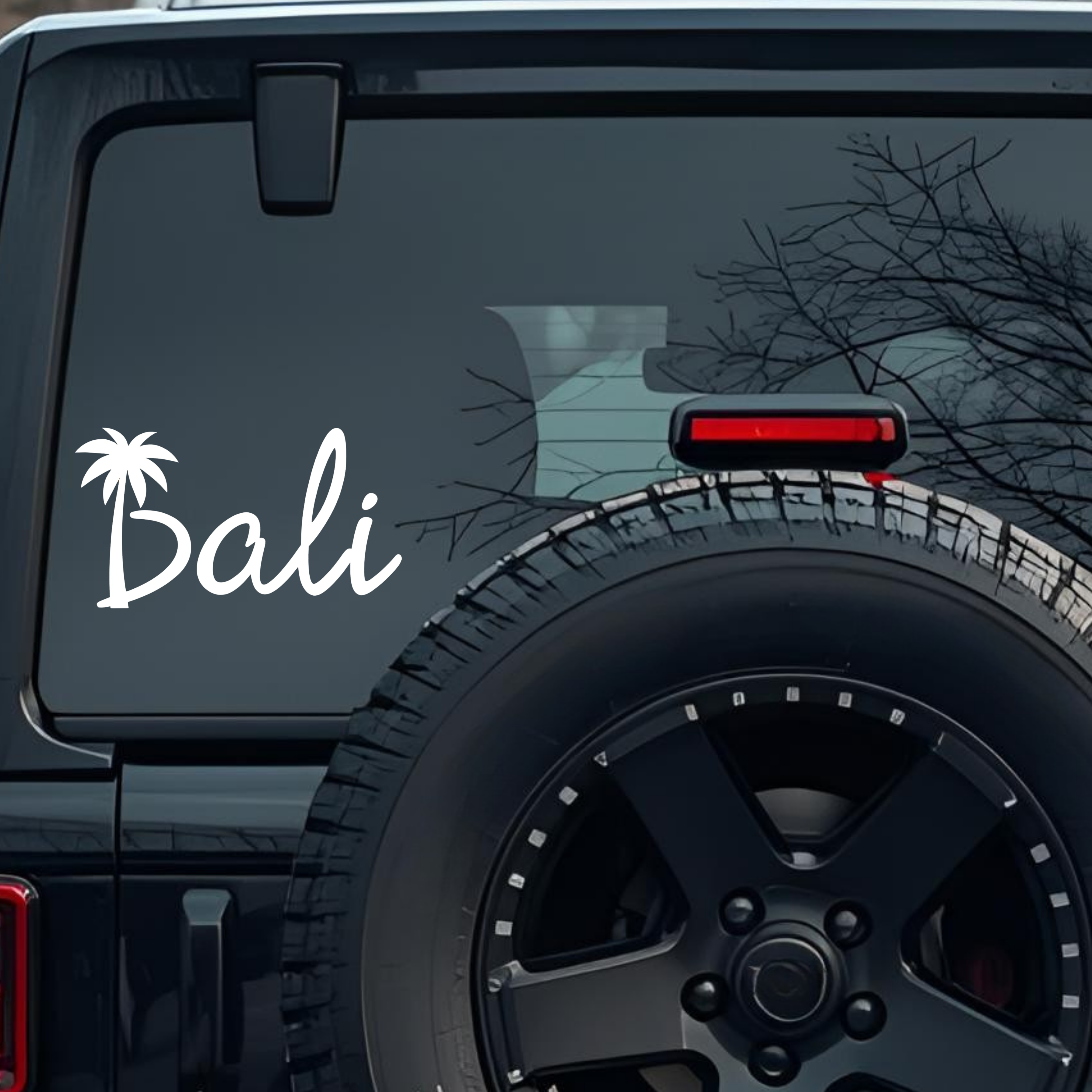 Bali Large 6 inch Premium Decal Sticker For Car Bumper Window Rear Windshield Stickers, Warning Sign