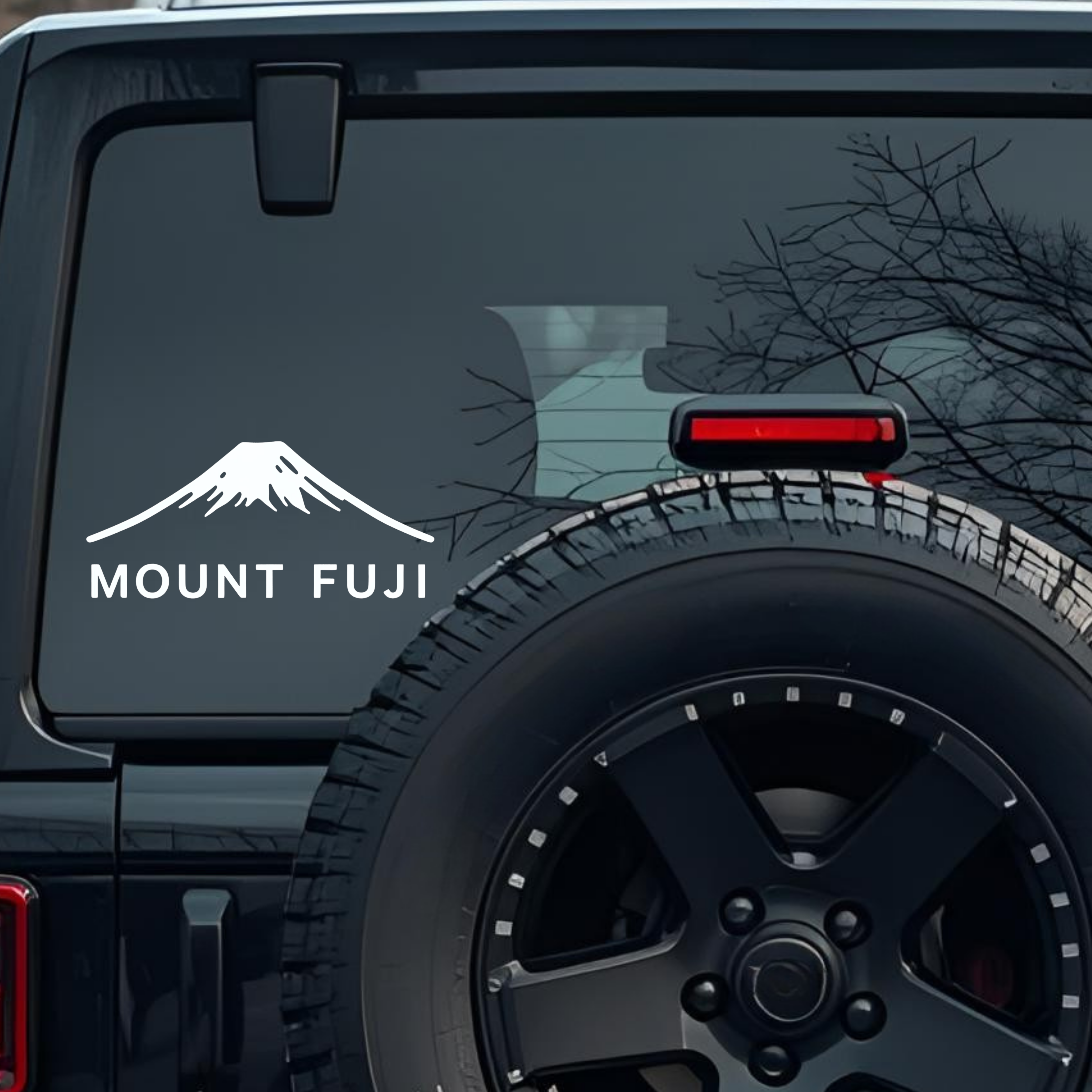 Mount Fuji Large 6 inch Premium Decal Sticker For Car Bumper Window Rear Windshield Stickers, Warnin