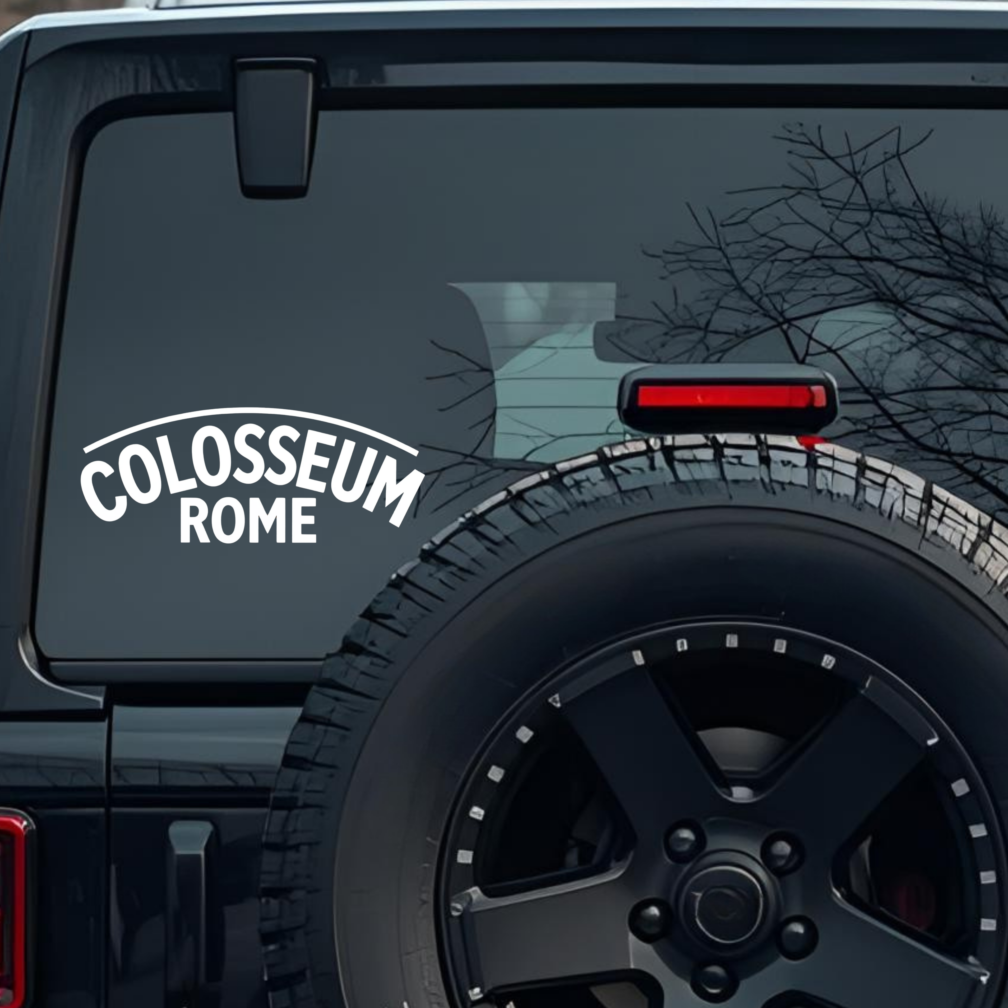 Colosseum Rome Large 6 inch Premium Decal Sticker For Car Bumper Window Rear Windshield Stickers, Wa